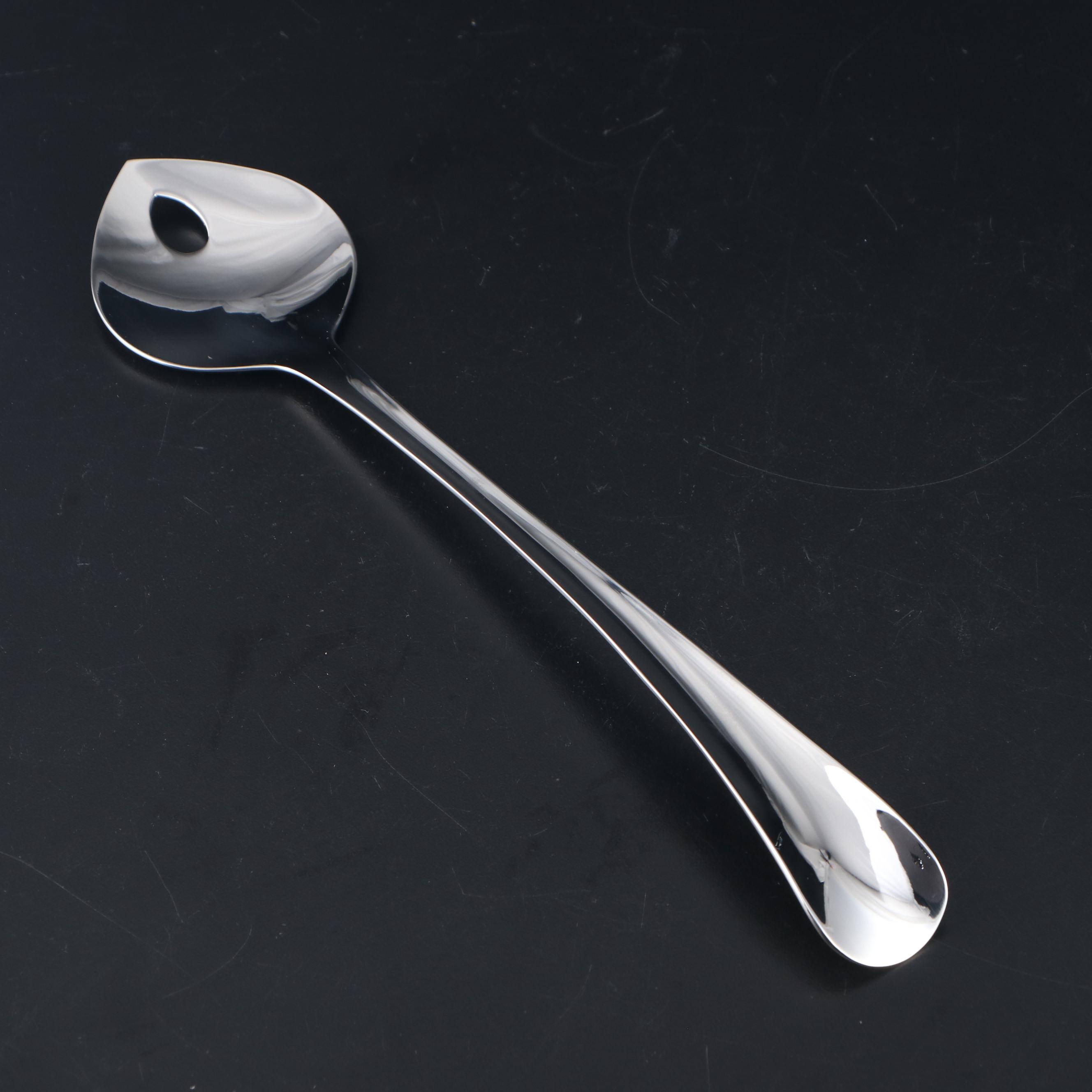 Georg Jensen Modern Stainless Steel Salad Set, Soft Cheese Knife, and Ladle