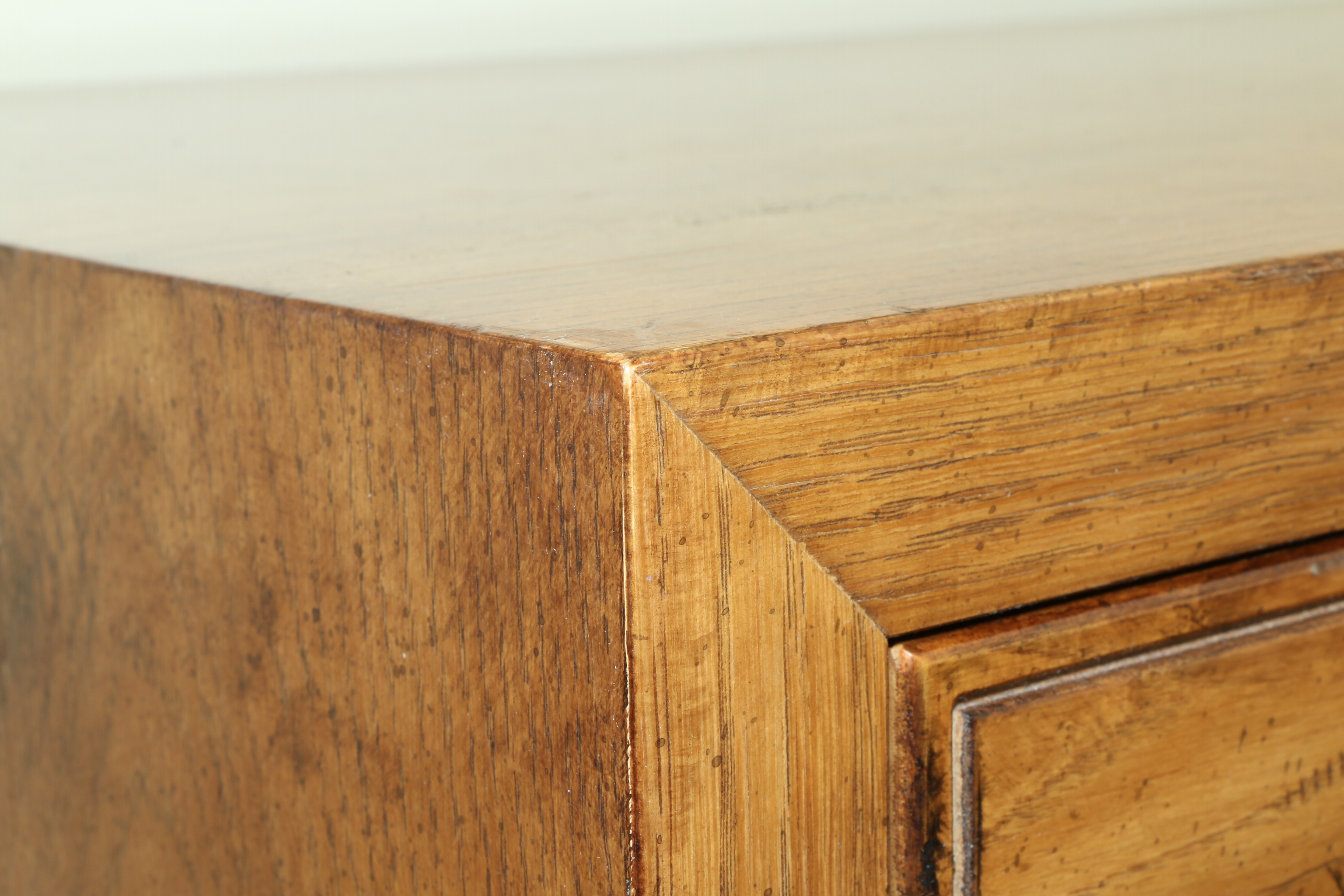 Henredon "Bel Air" Campaign Style Oak Stacked Chests