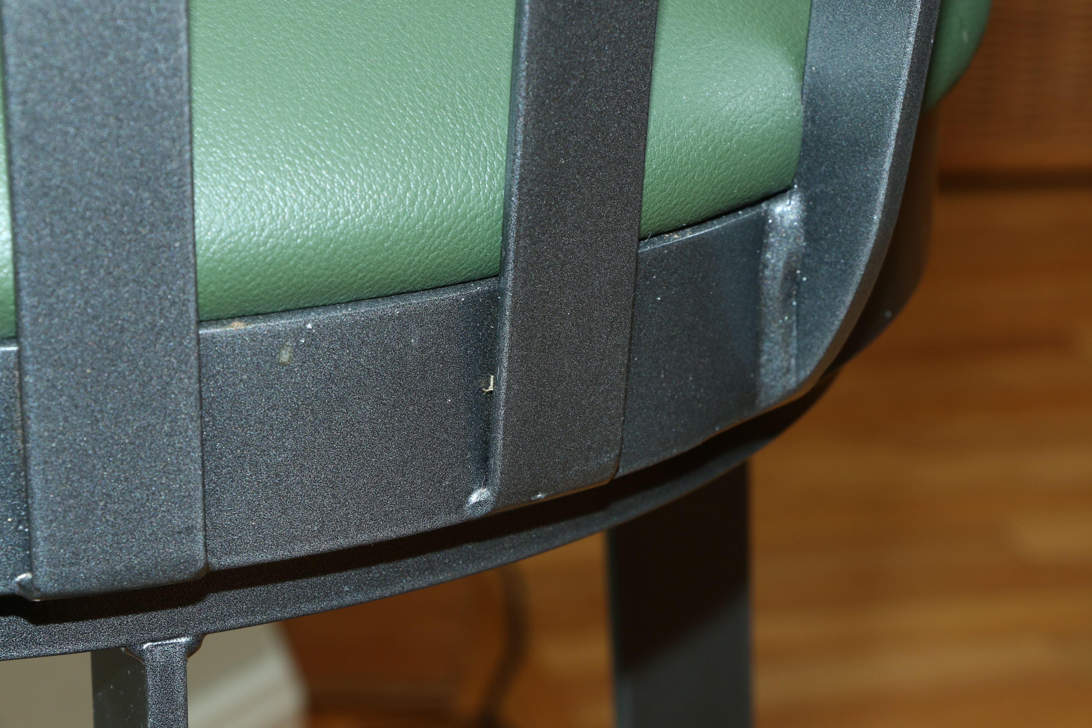 Modern Metal Leather Seat Swivel Counter Stools