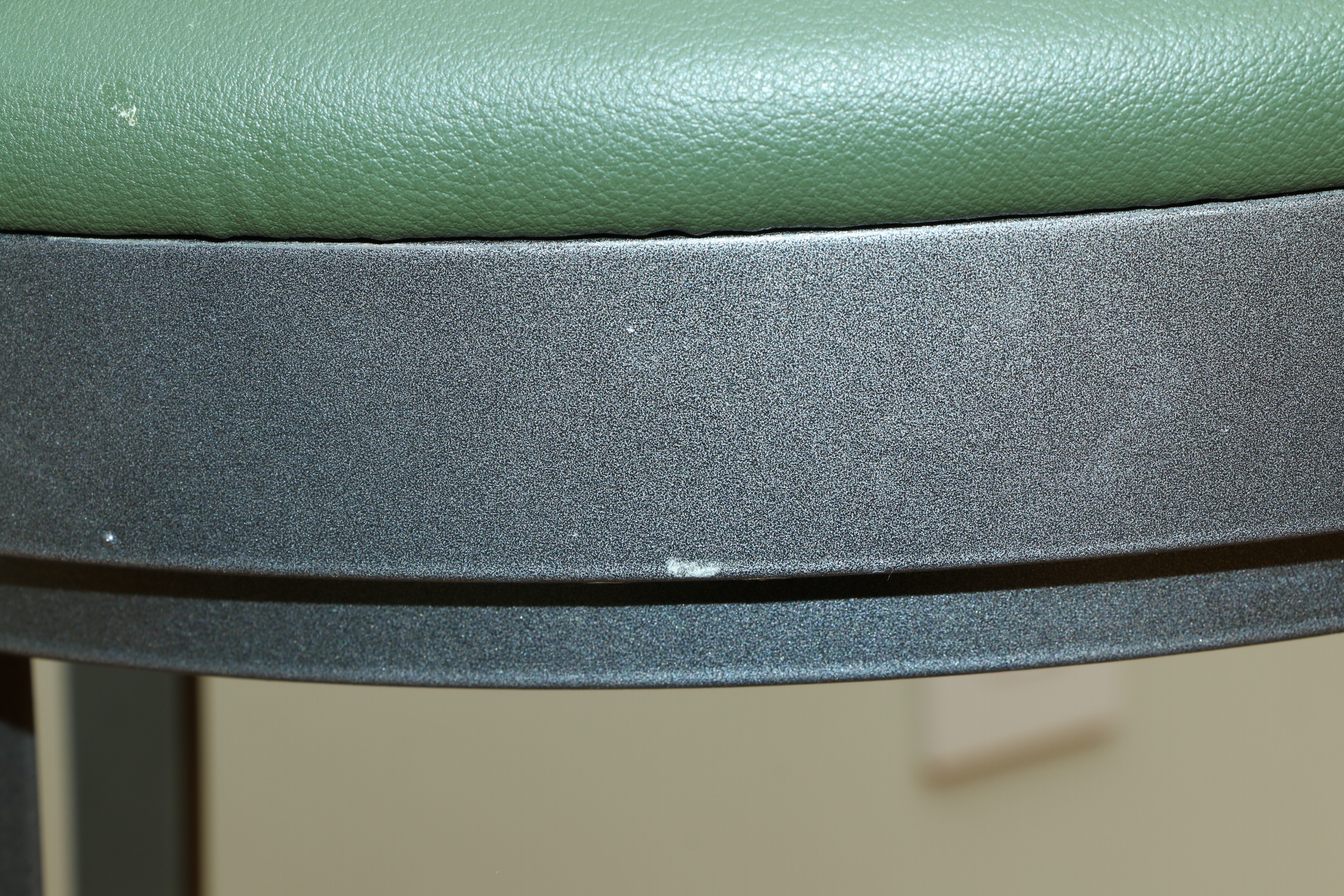 Modern Metal Leather Seat Swivel Counter Stools