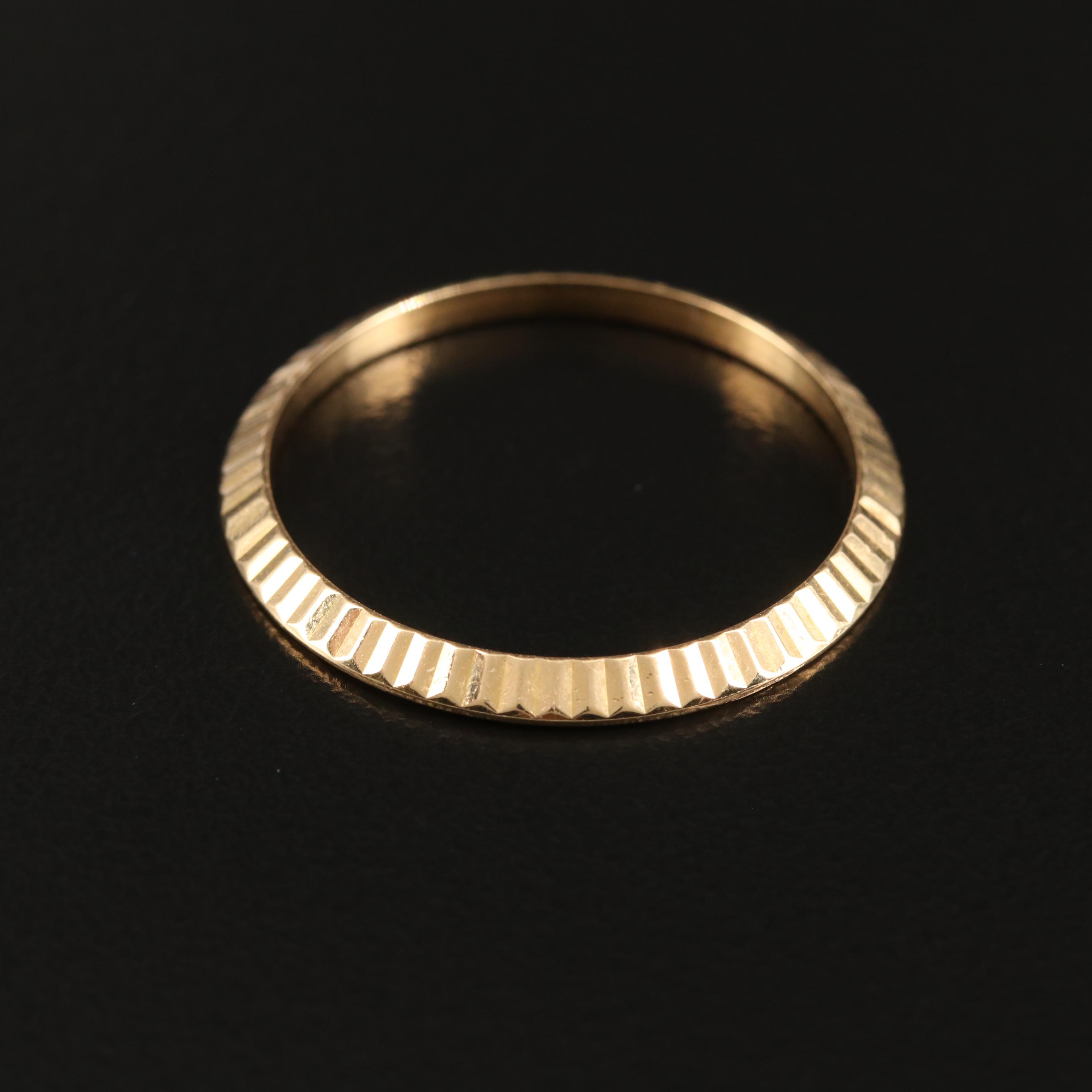 Rolex 18K Gold Fluted Bezel
