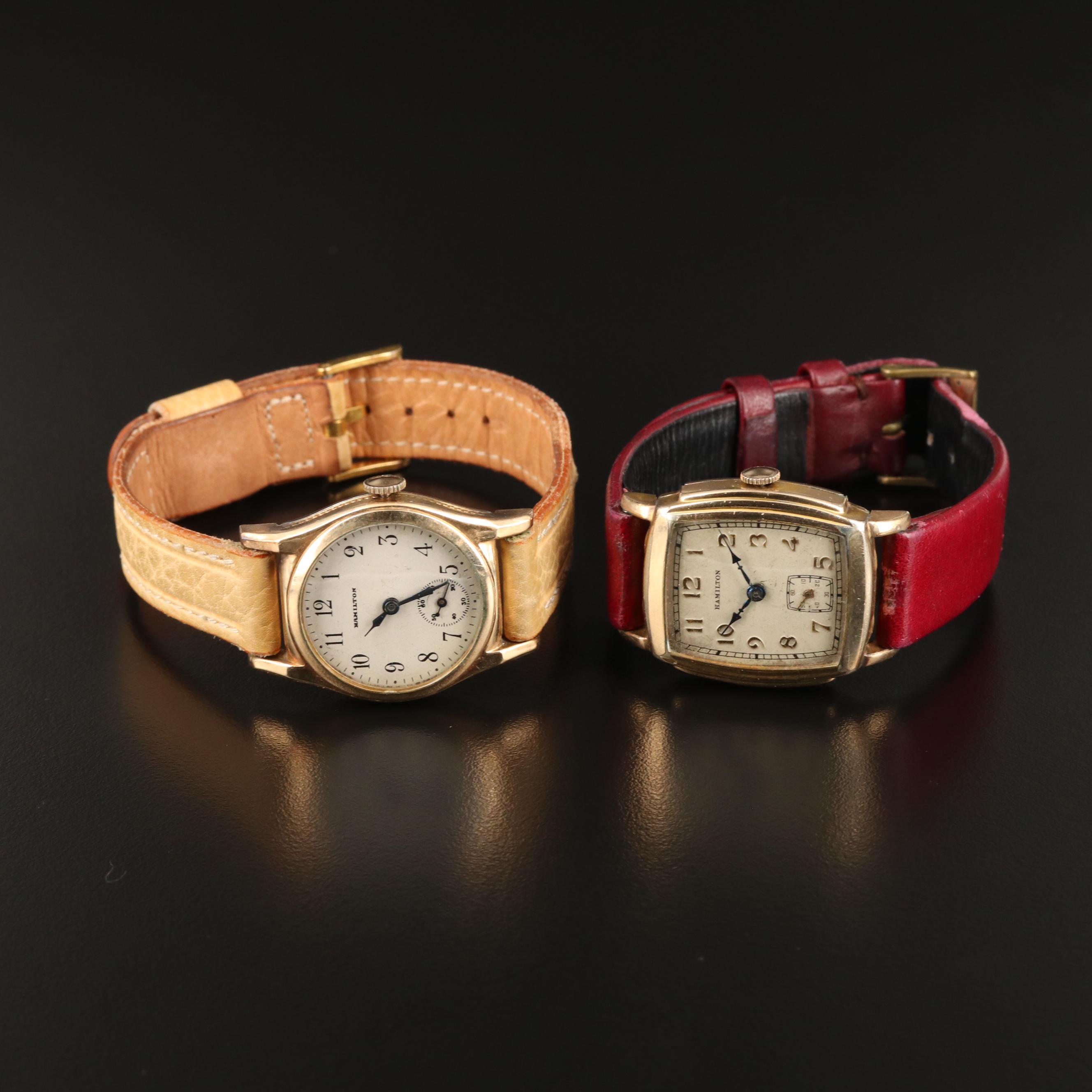 1927 and 1928 Hamilton 987'S Stem Wind Watches