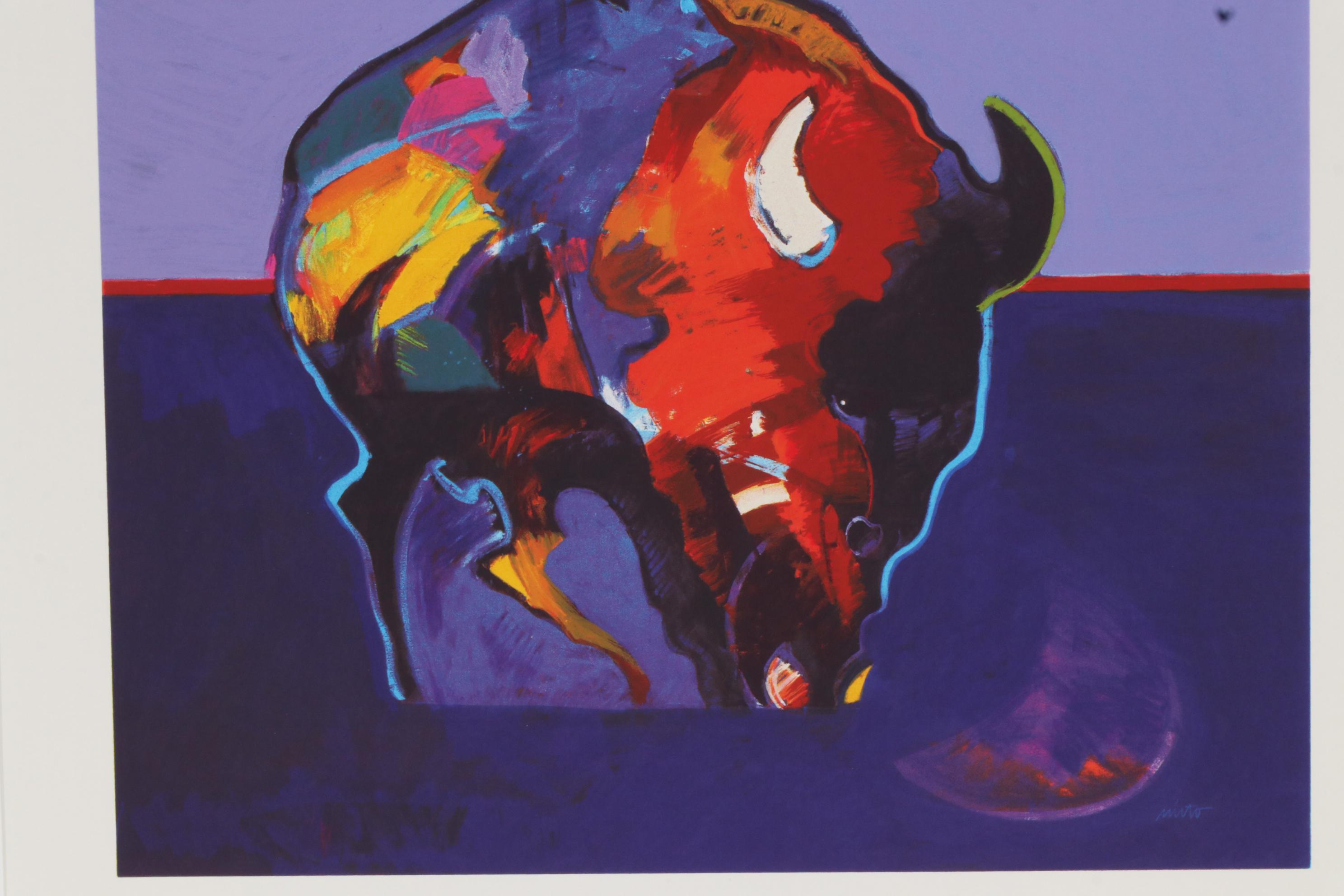John Nieto Serigraph "Buffalo Medicine", 1996