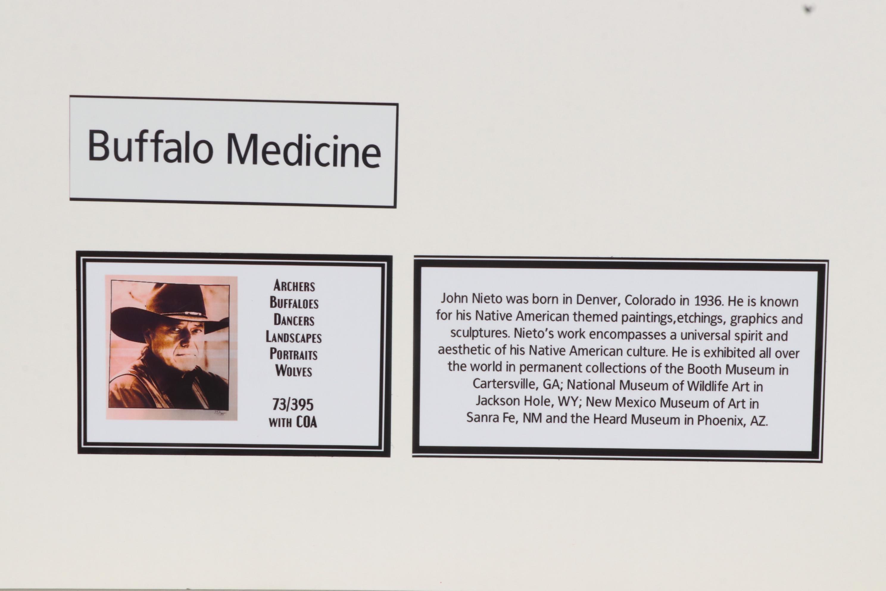 John Nieto Serigraph "Buffalo Medicine", 1996