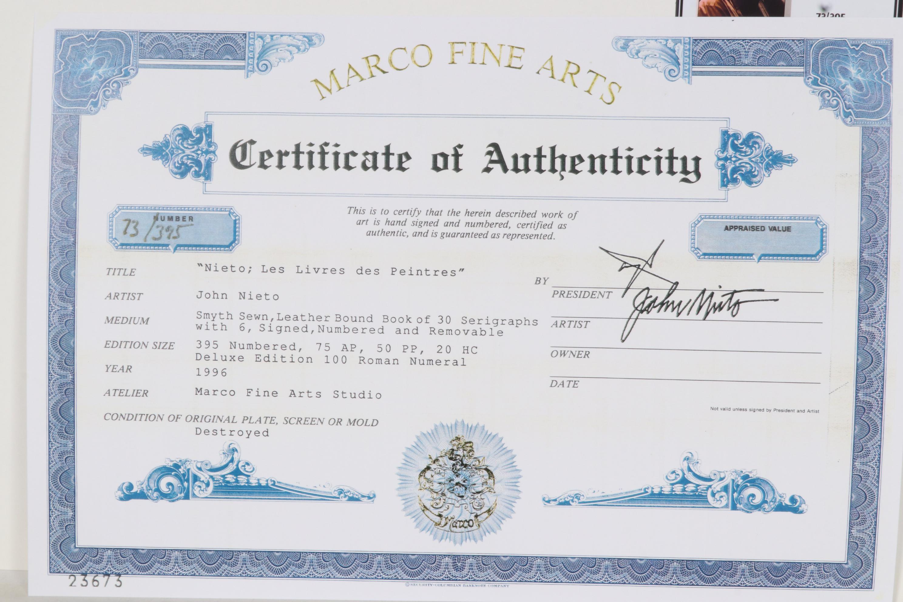 John Nieto Serigraph "Buffalo Dancing the Two-Step in the Sunset", 1996