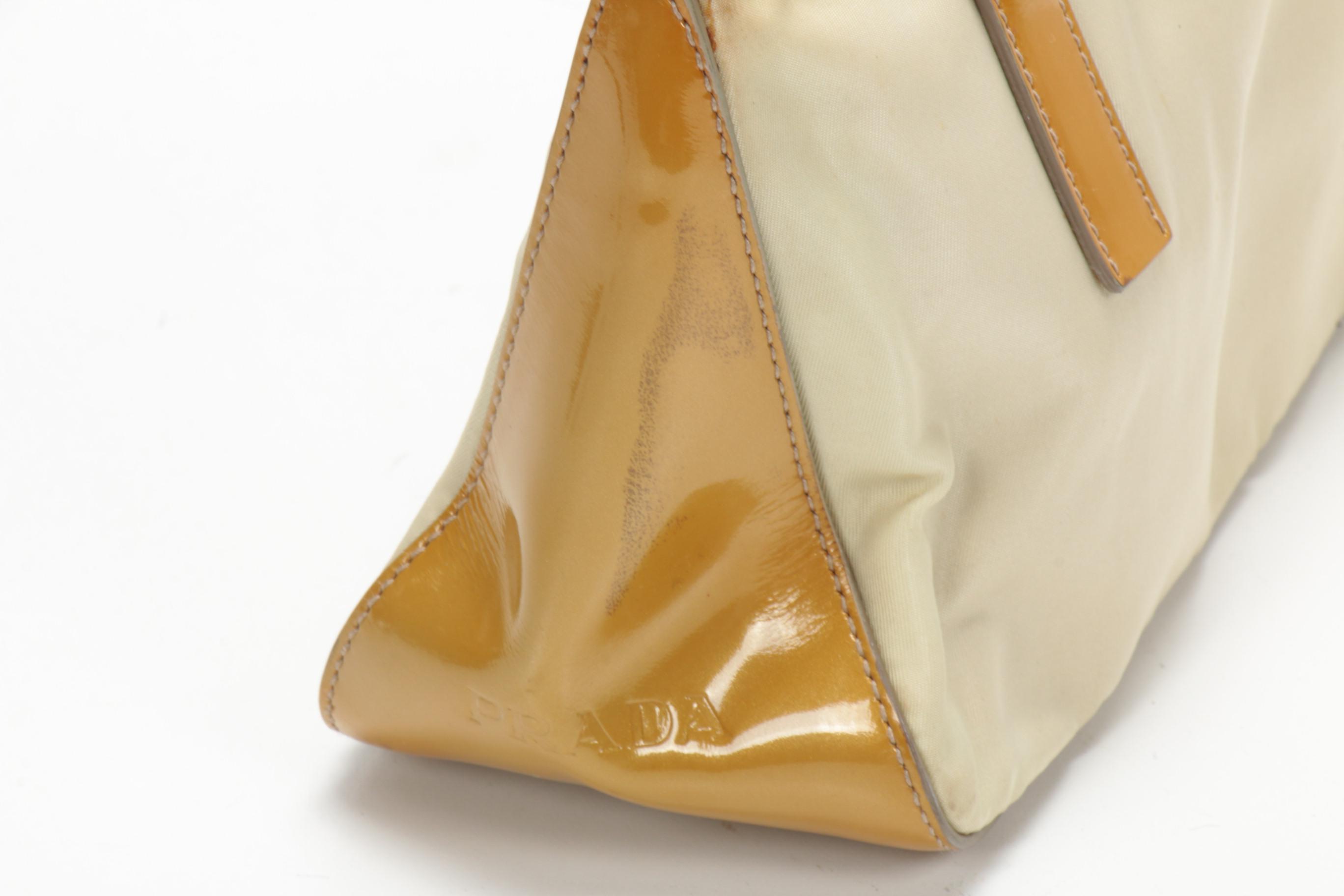 Prada Shoulder Bag in Tessuto Nylon and Patent Leather