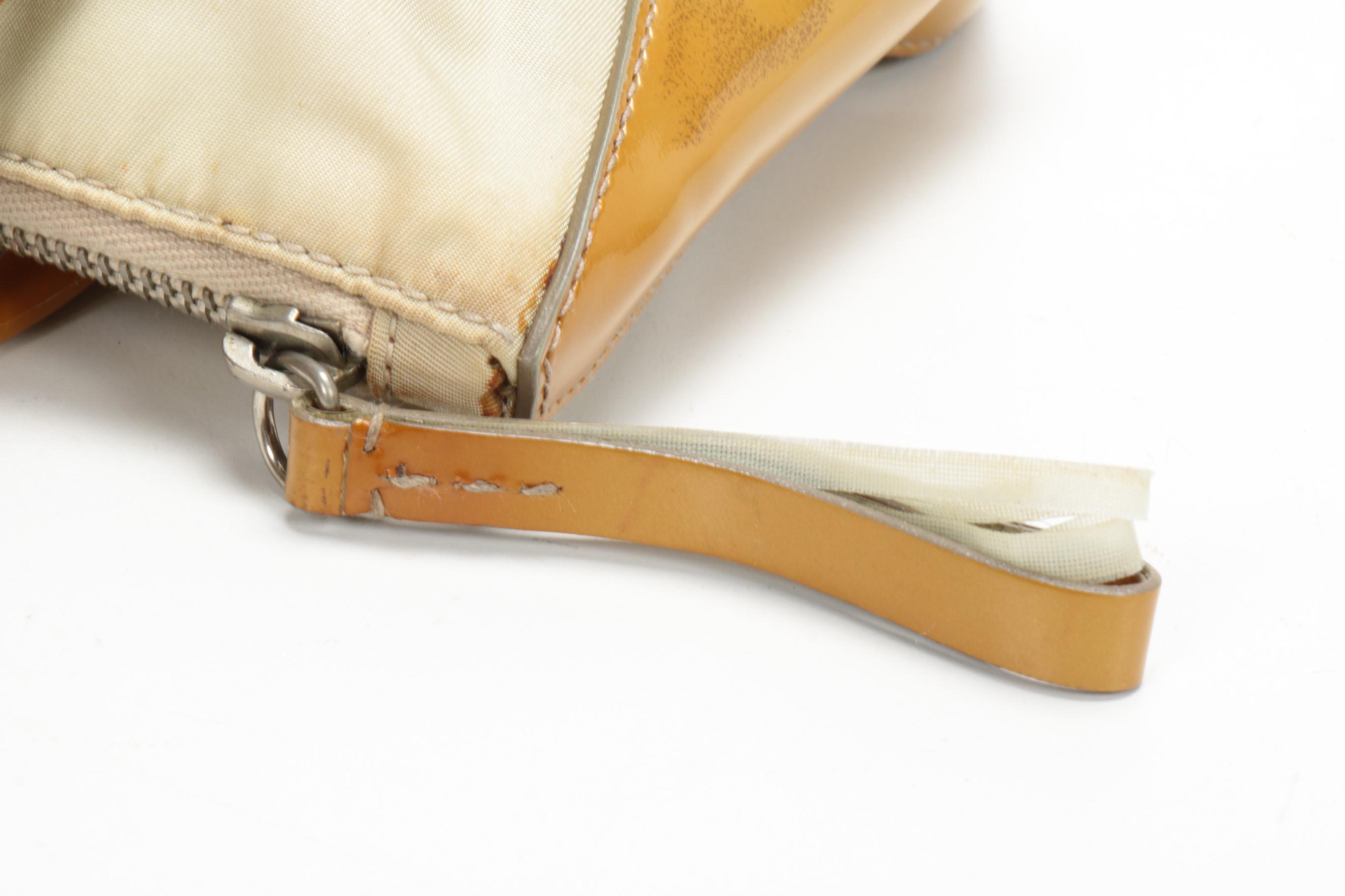 Prada Shoulder Bag in Tessuto Nylon and Patent Leather