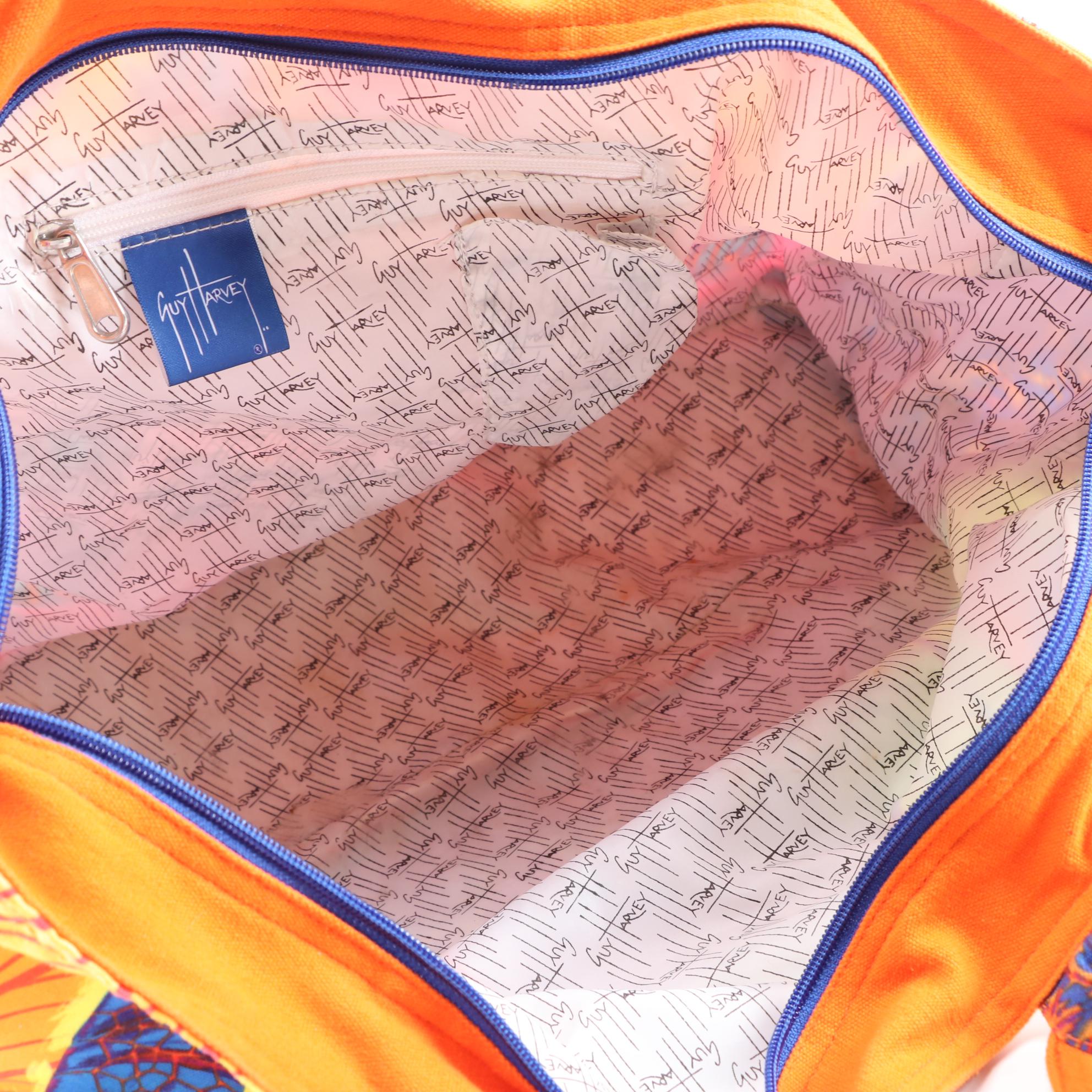 Guy Harvey Beach Tote with Fossil Canvas Crossbody