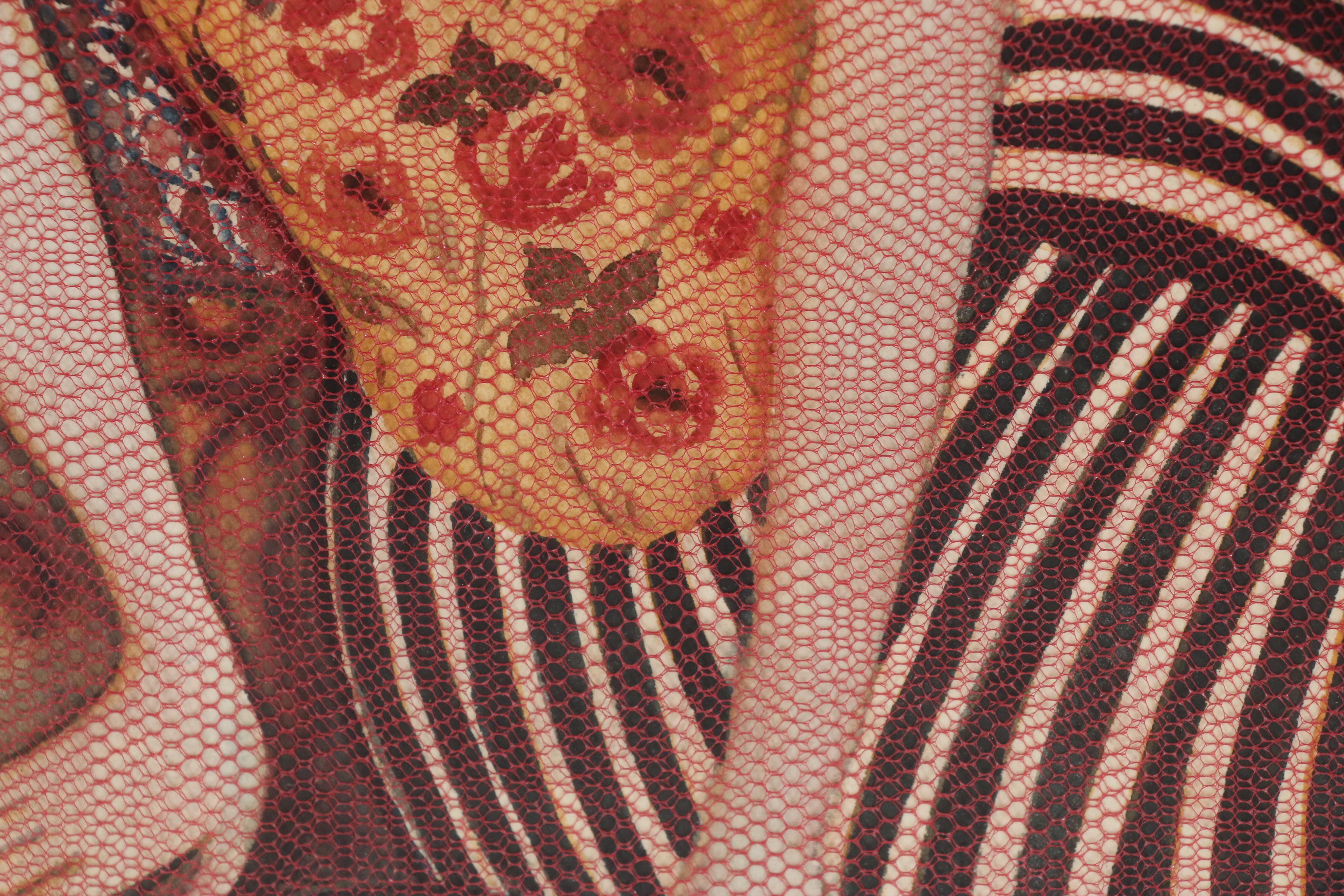 June Ruff Oil Portrait "Odalisque Veiled," 20th Century