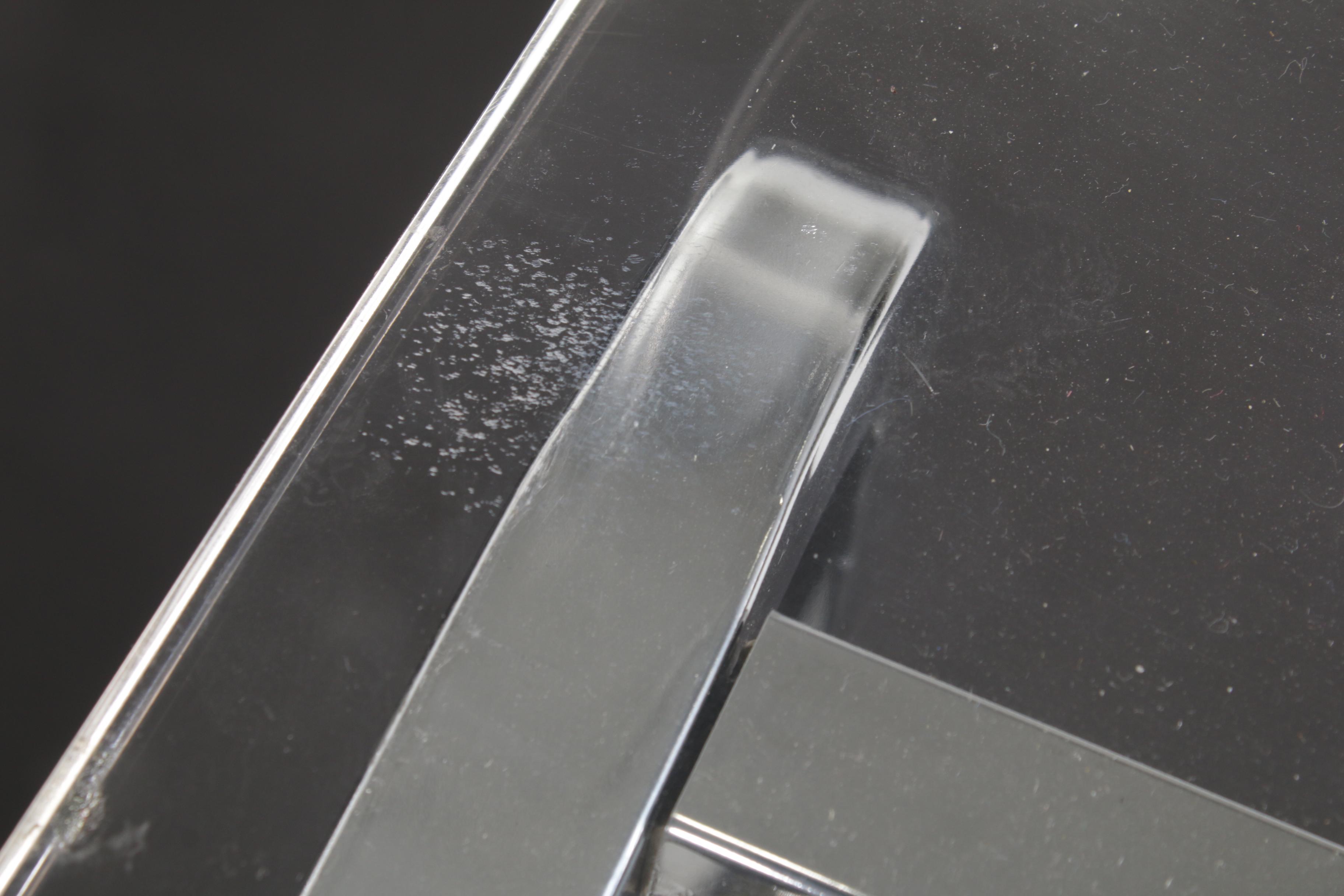 Four Acrylic and Chrome Modern Barstools