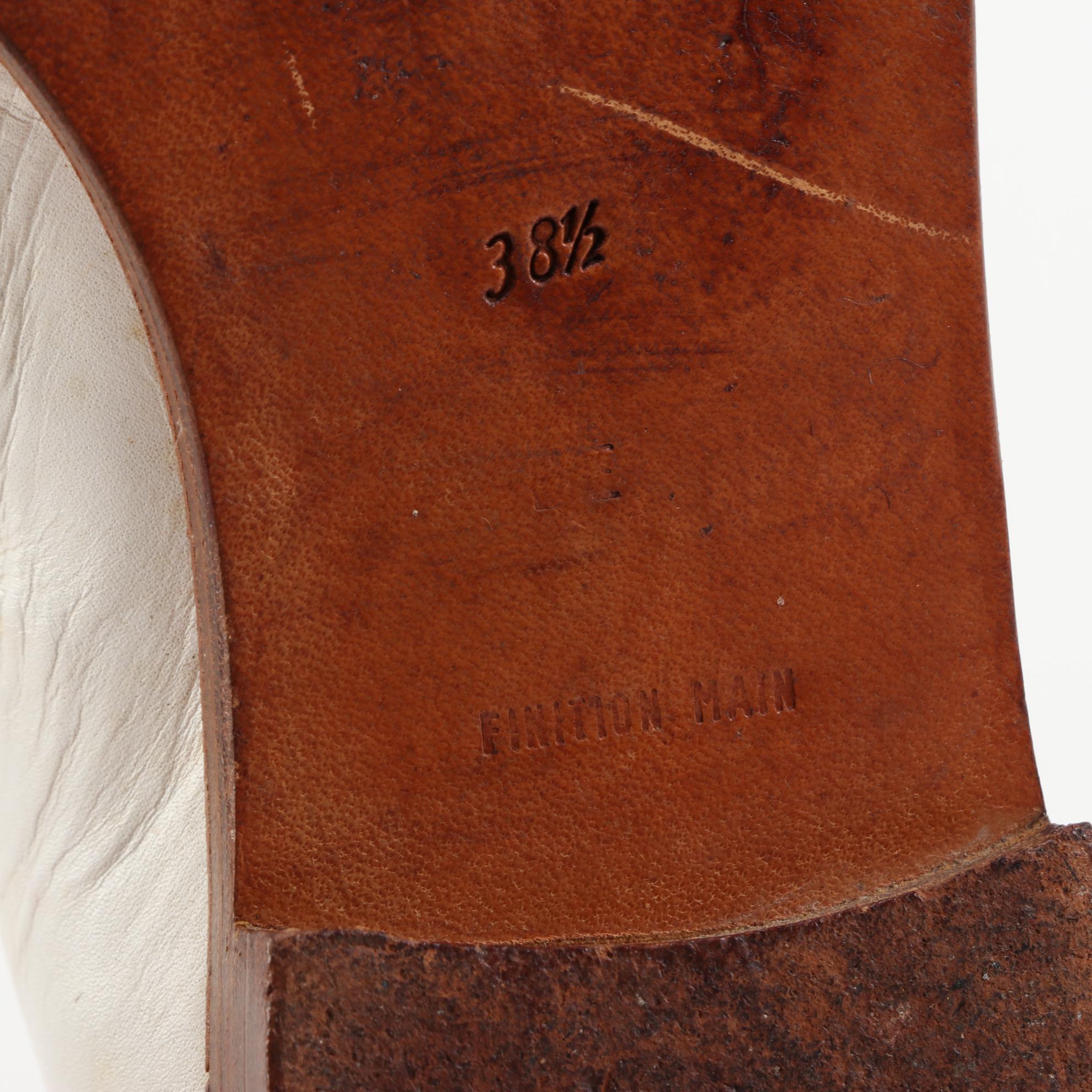 Chanel Hand Finished Leather Derby Shoes with Applied CC Logos