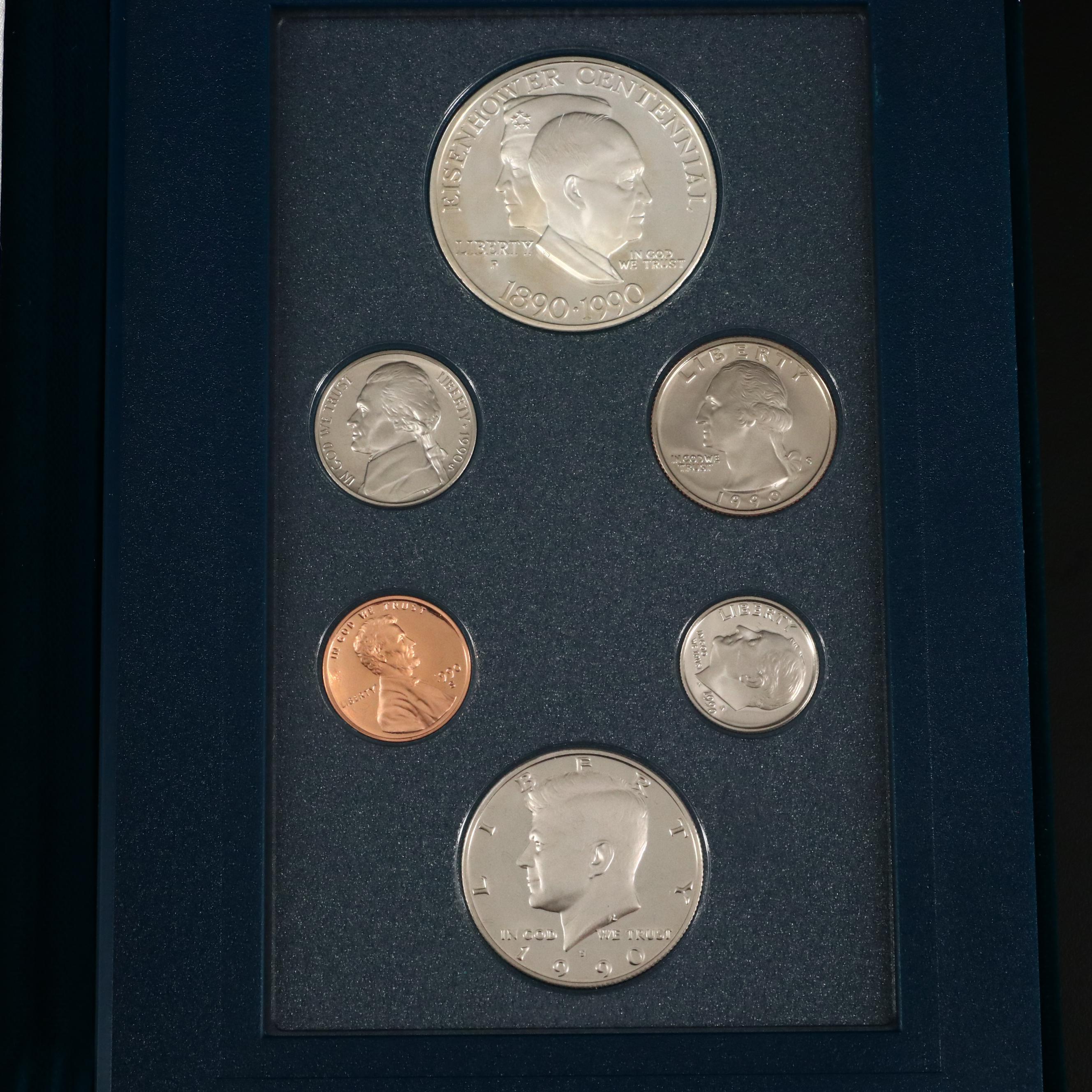 Five U.S. Mint Prestige Proof Sets, 1984 to 1994