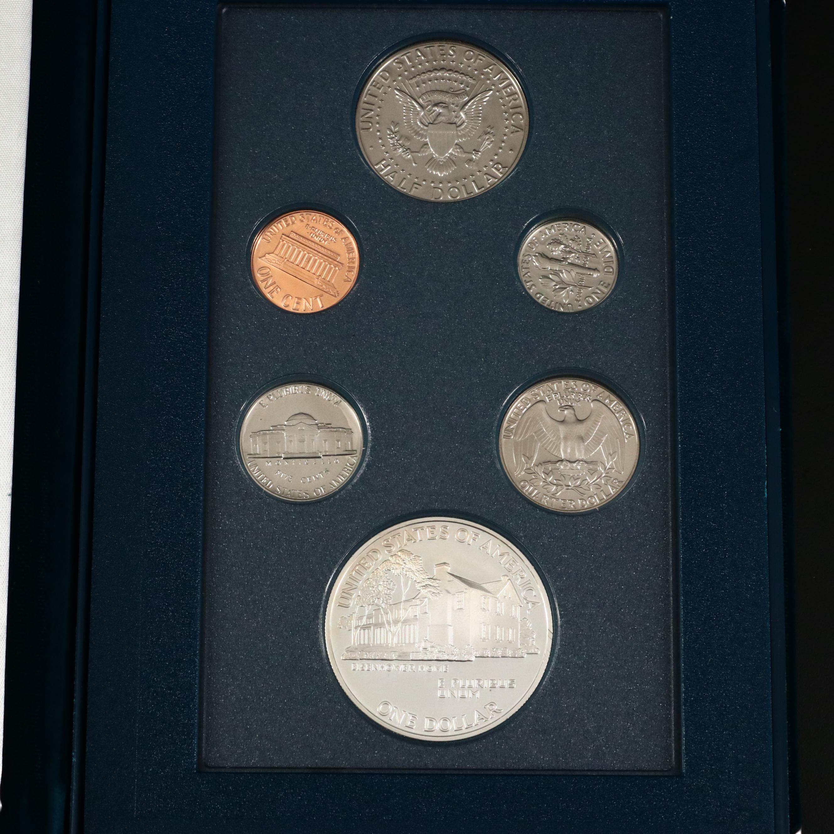 Five U.S. Mint Prestige Proof Sets, 1984 to 1994