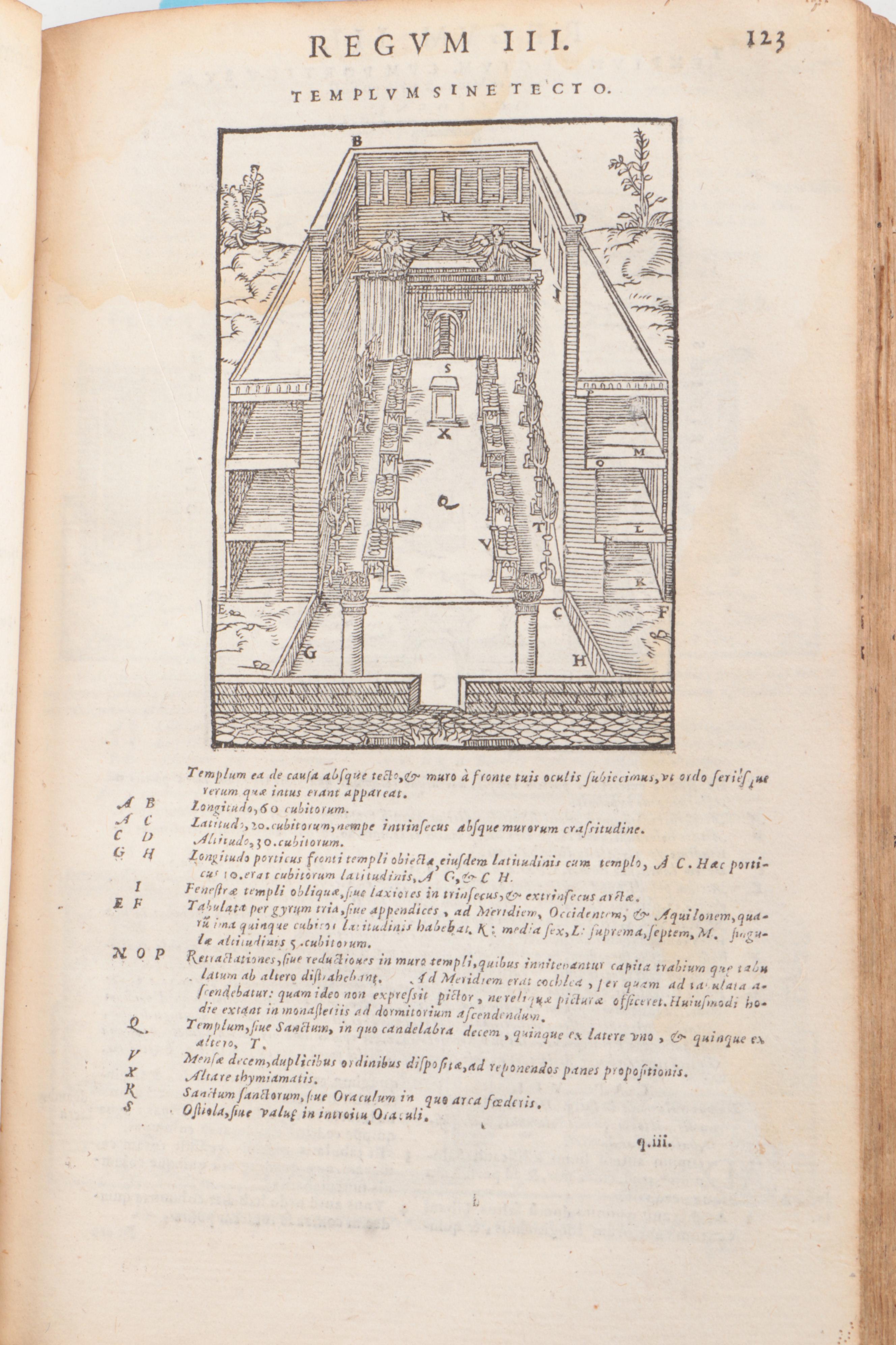 Illustrated "Biblia Sacra Vulgate Holy Bible" by Jean Frellon, 1566