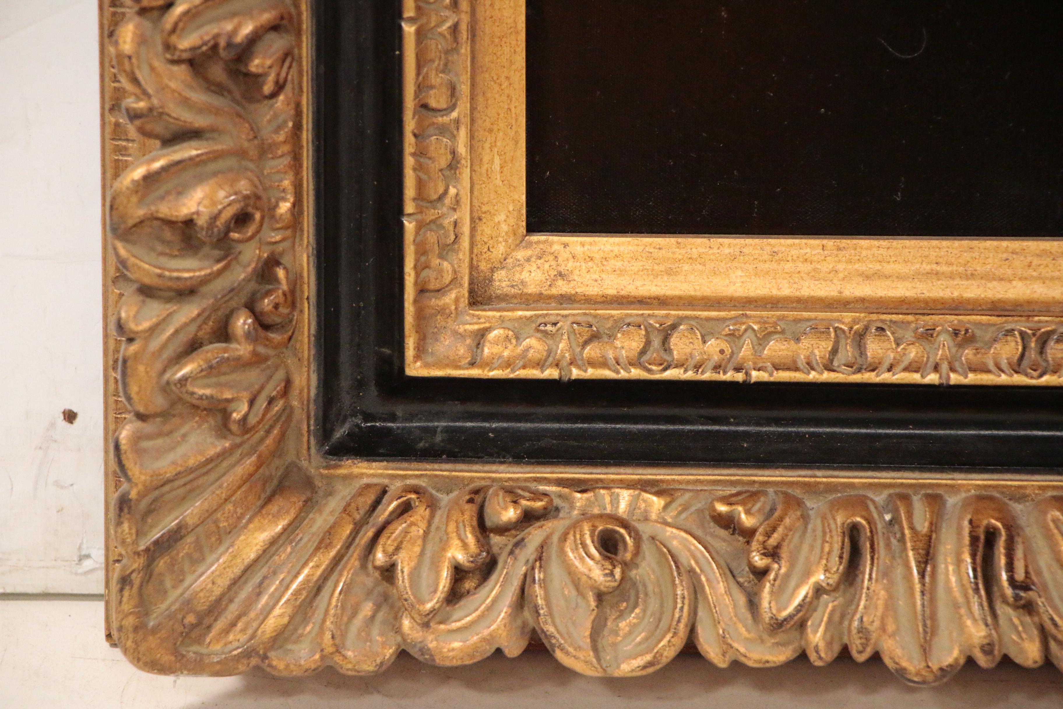 Oil Painting after a Portrait of Anne Bradstreet, 21st Century