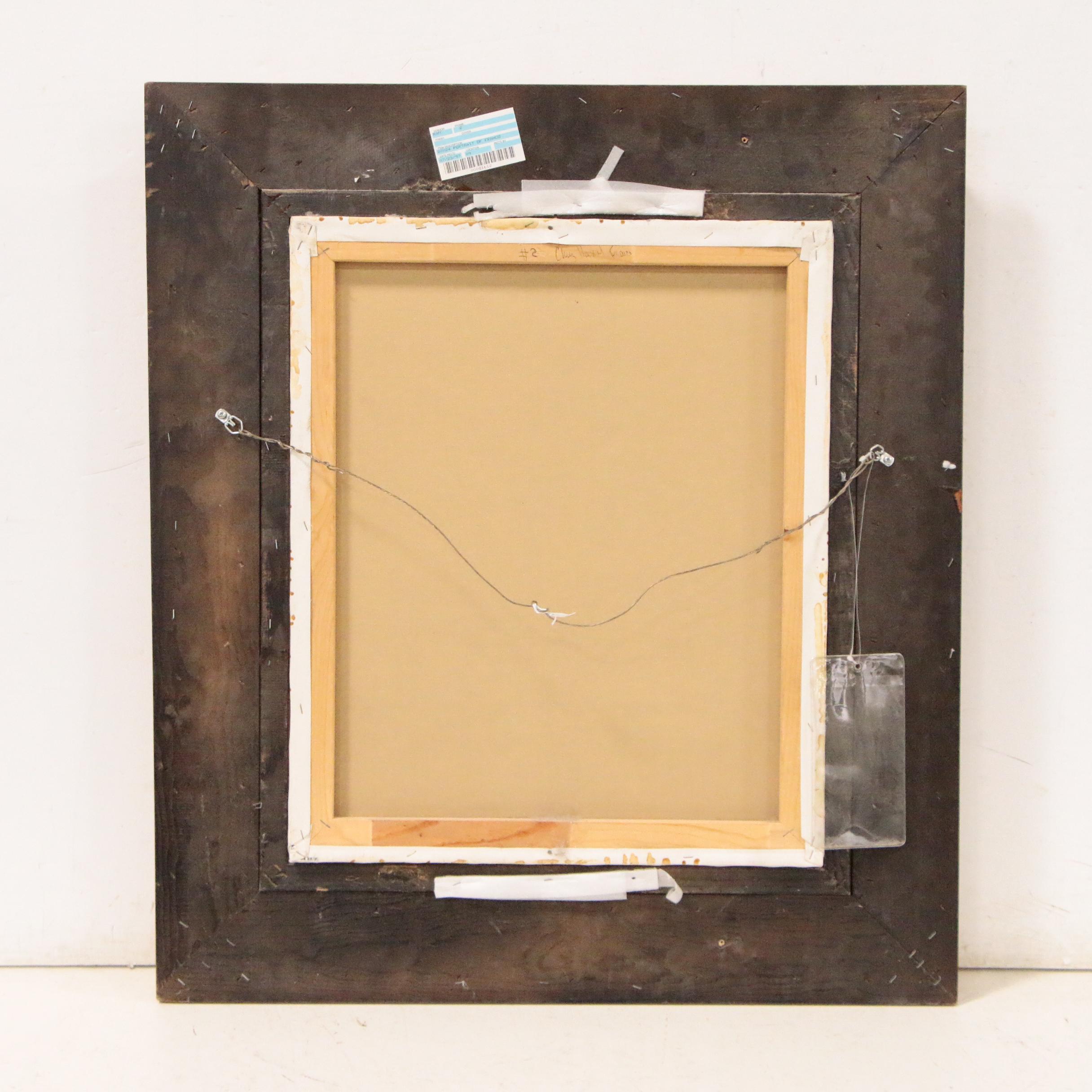 Oil Painting after a Portrait of Anne Bradstreet, 21st Century