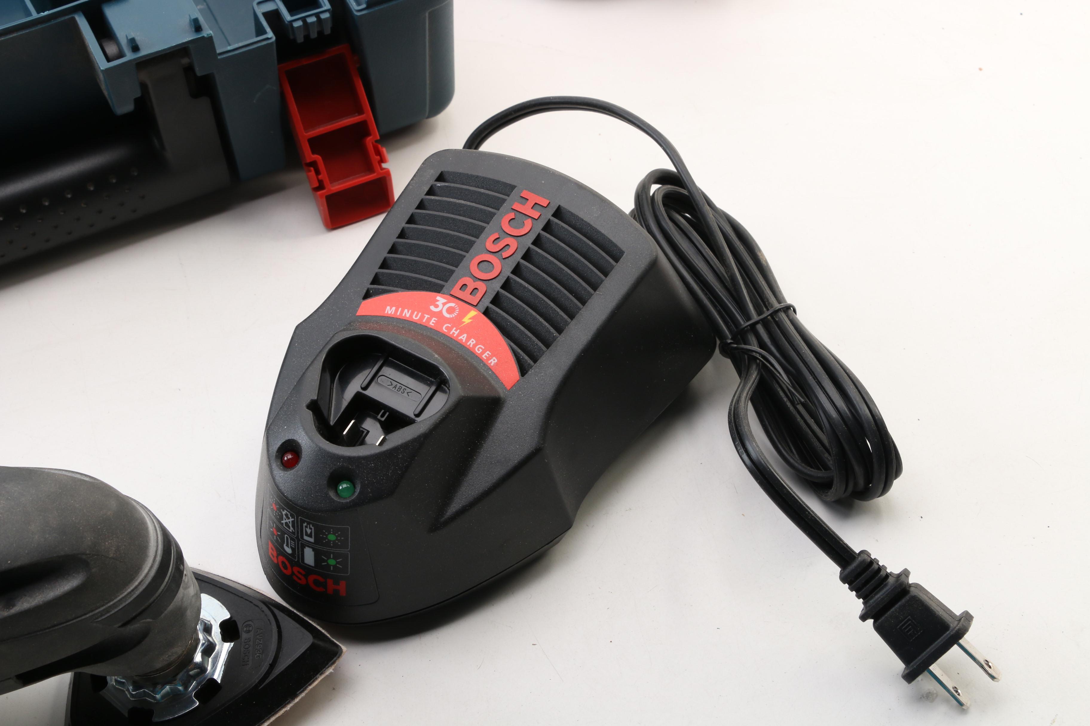 Bosch Multi-X Cordless Oscillating Tool, Case and Accessories, Late 20th Century