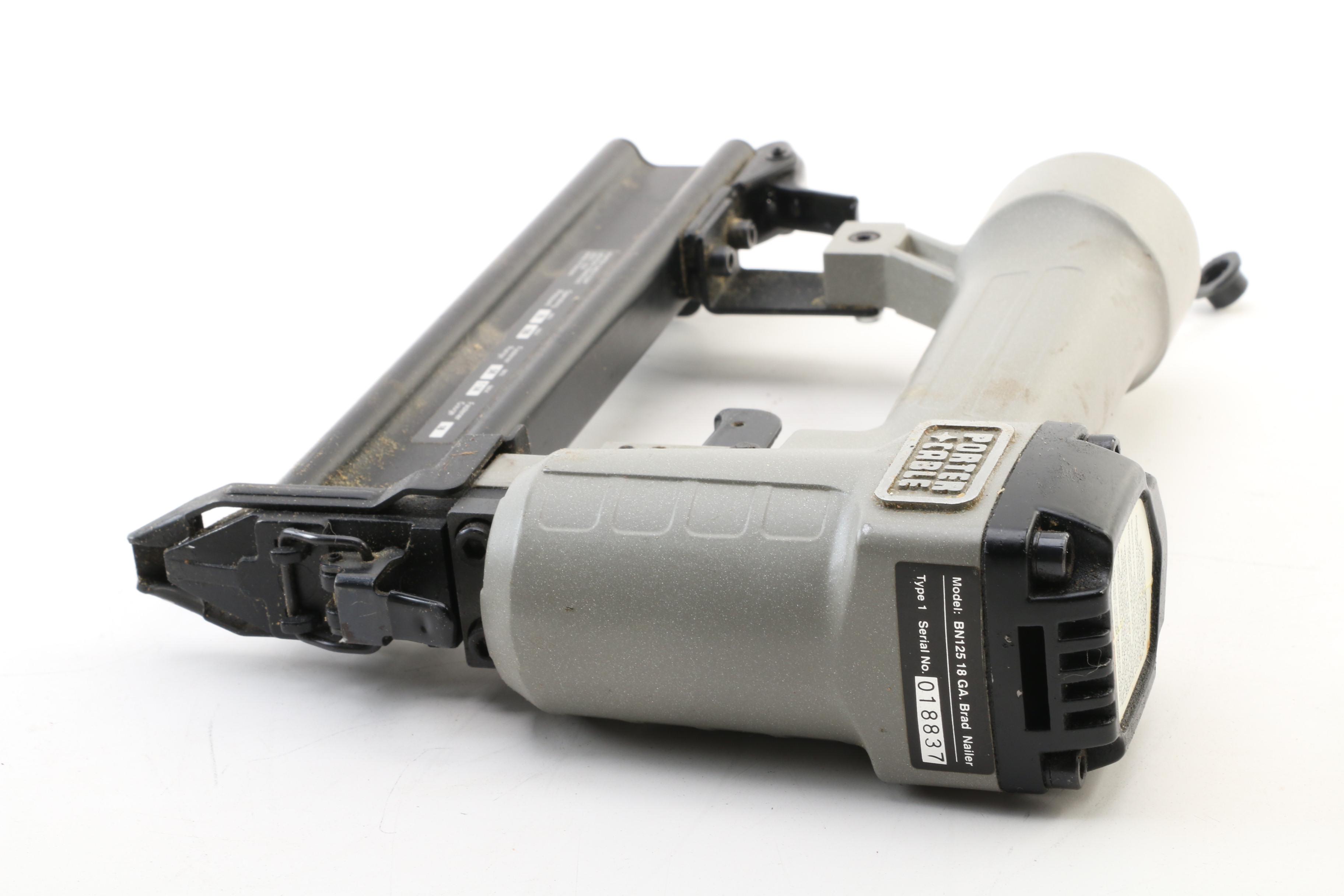 Porter-Cable BN125 Brad Nailer with Instructional Manual, Storage Case, 1996