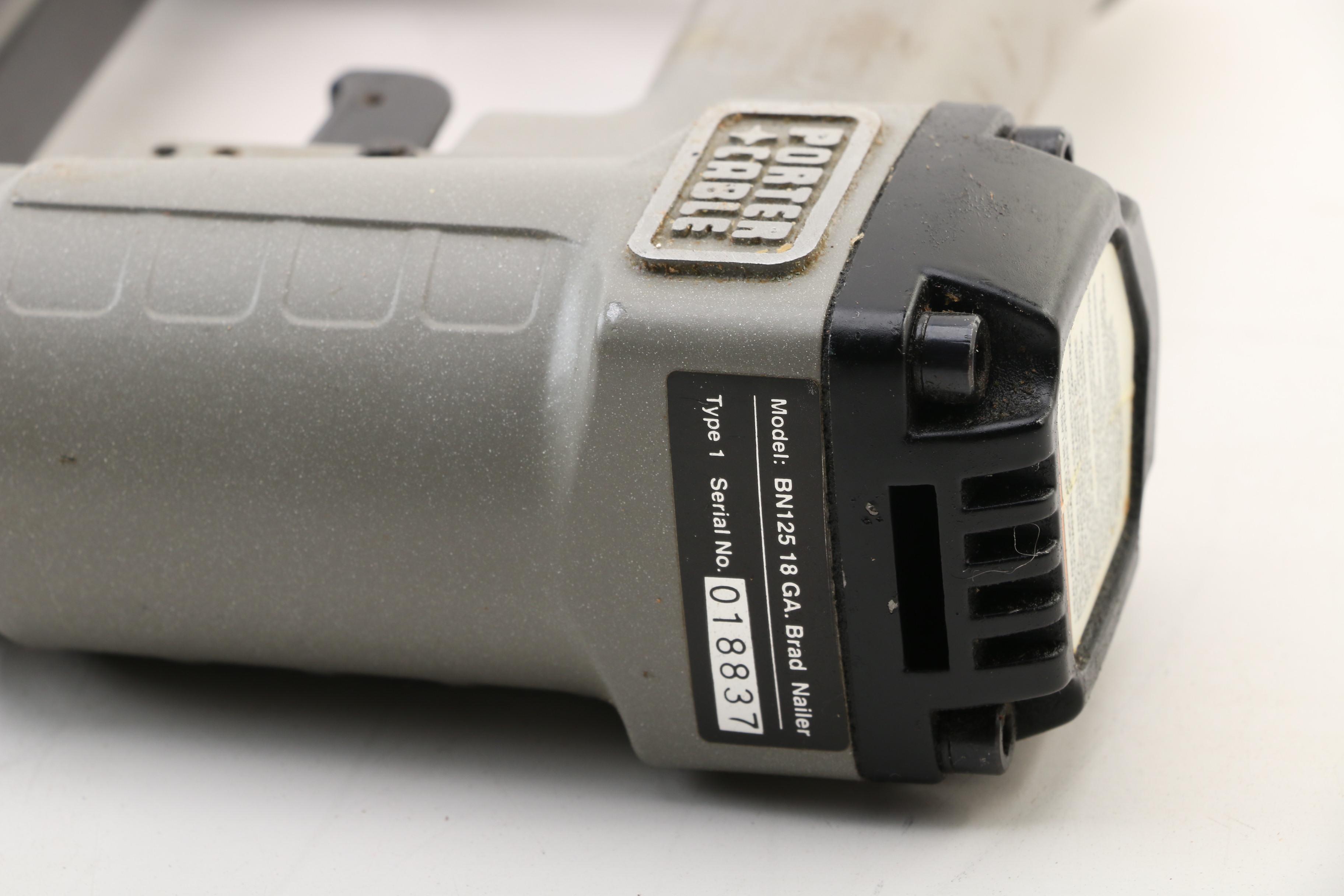 Porter-Cable BN125 Brad Nailer with Instructional Manual, Storage Case, 1996