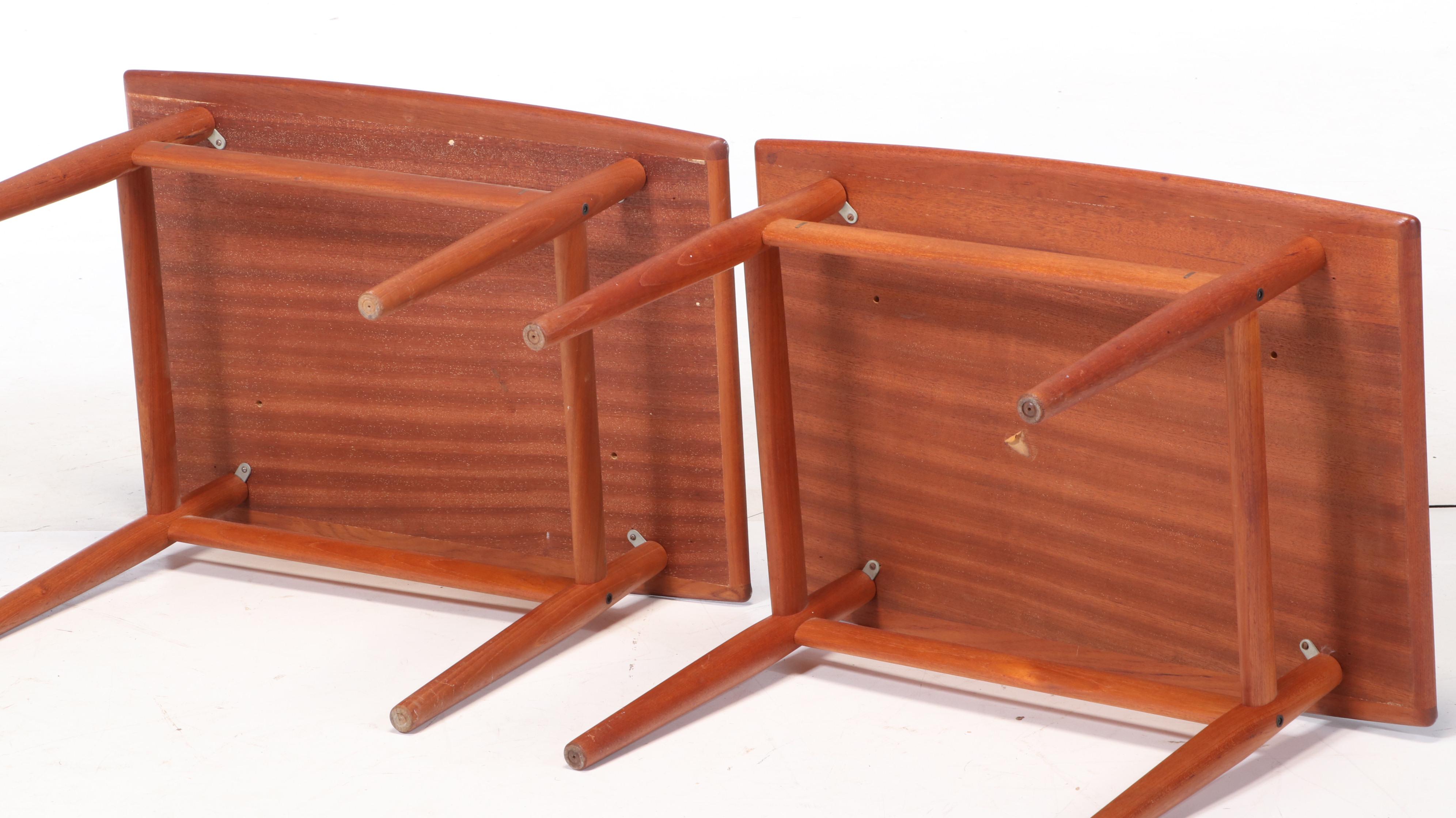 Pair of Danish Modern Teak Side Tables, circa 1960