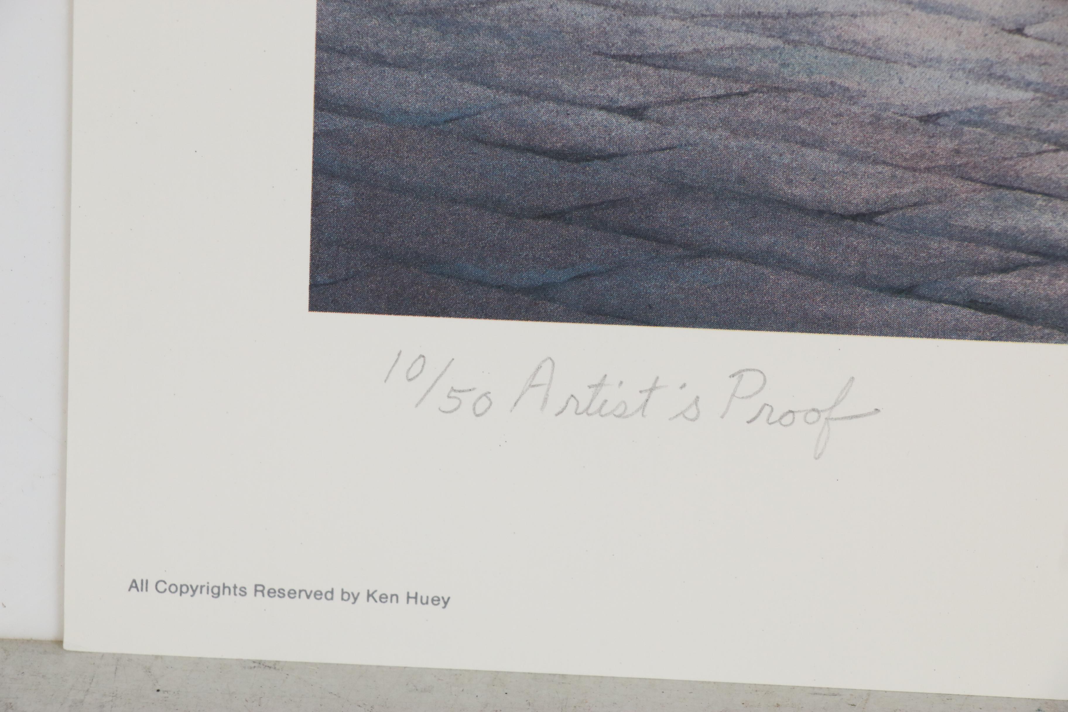 Ken Huey Lithograph "Siegen in the Overlook," 21st Century