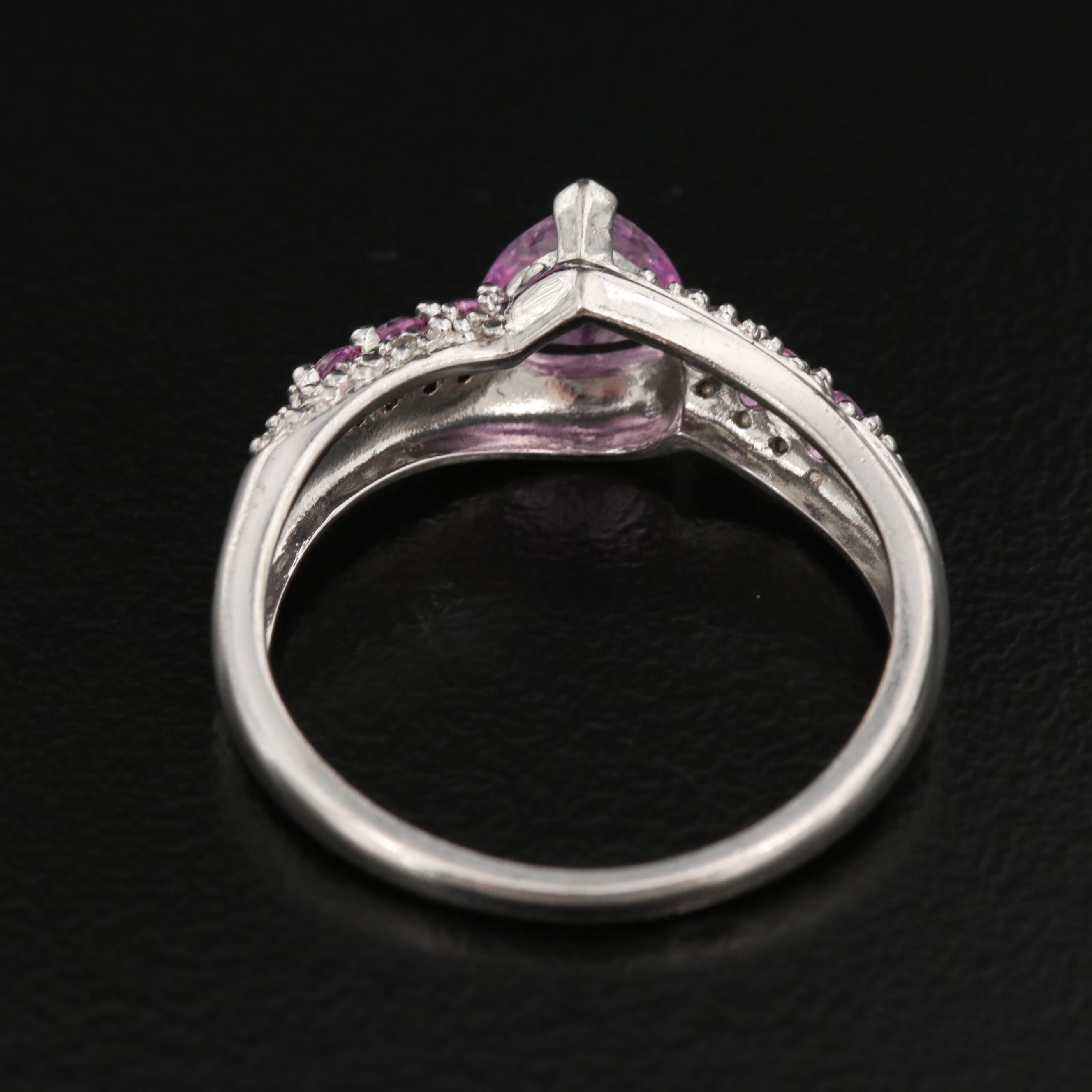 Sterling Silver Pink Sapphire Ring