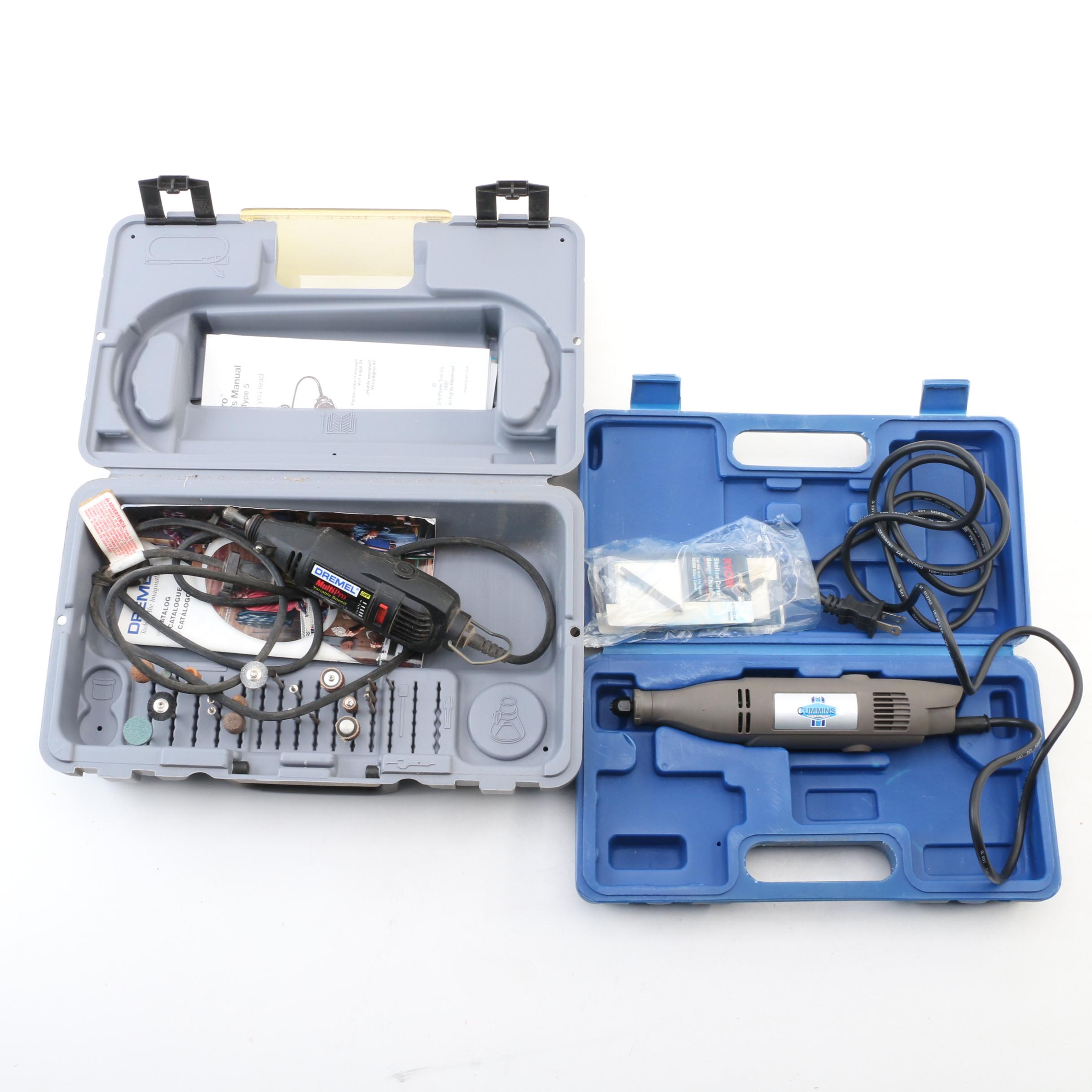 Cummins Industrial Electric Carver and Dremel MultiPro Rotary Tool