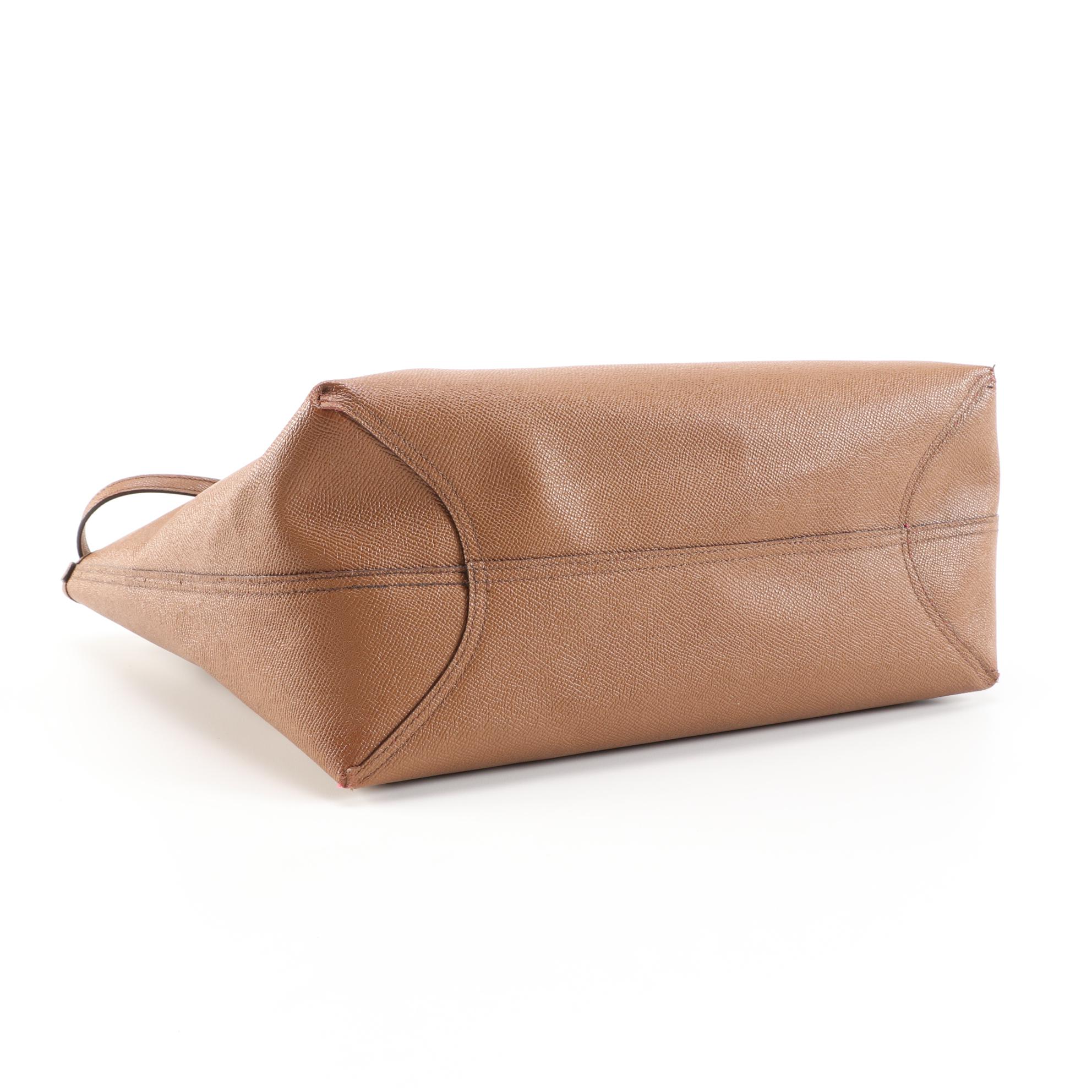 Coach Reversible City Tote with Accessories Pouch in Beige and Pink