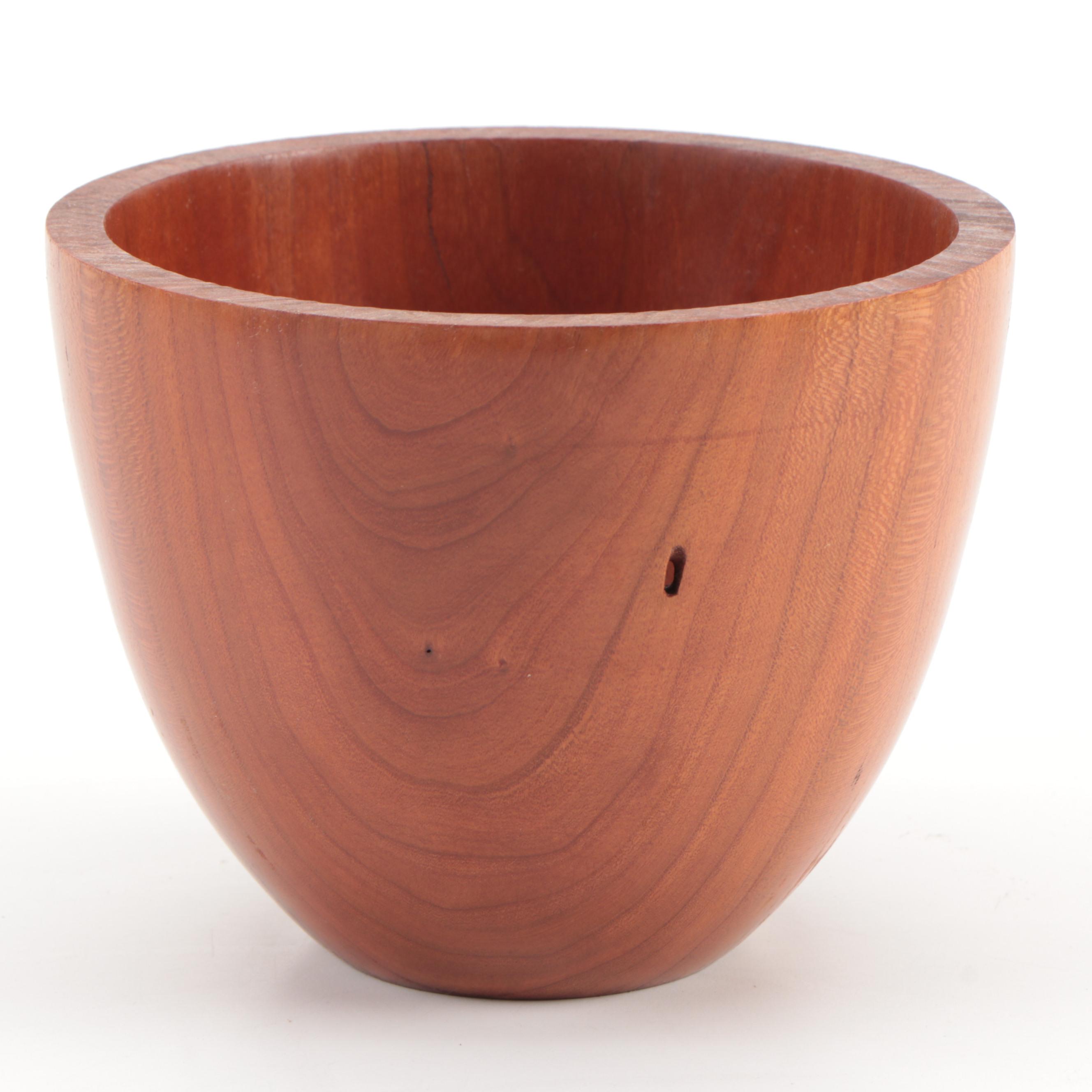 Hand-Carved Wood and Burl Wood Decorative Bowls
