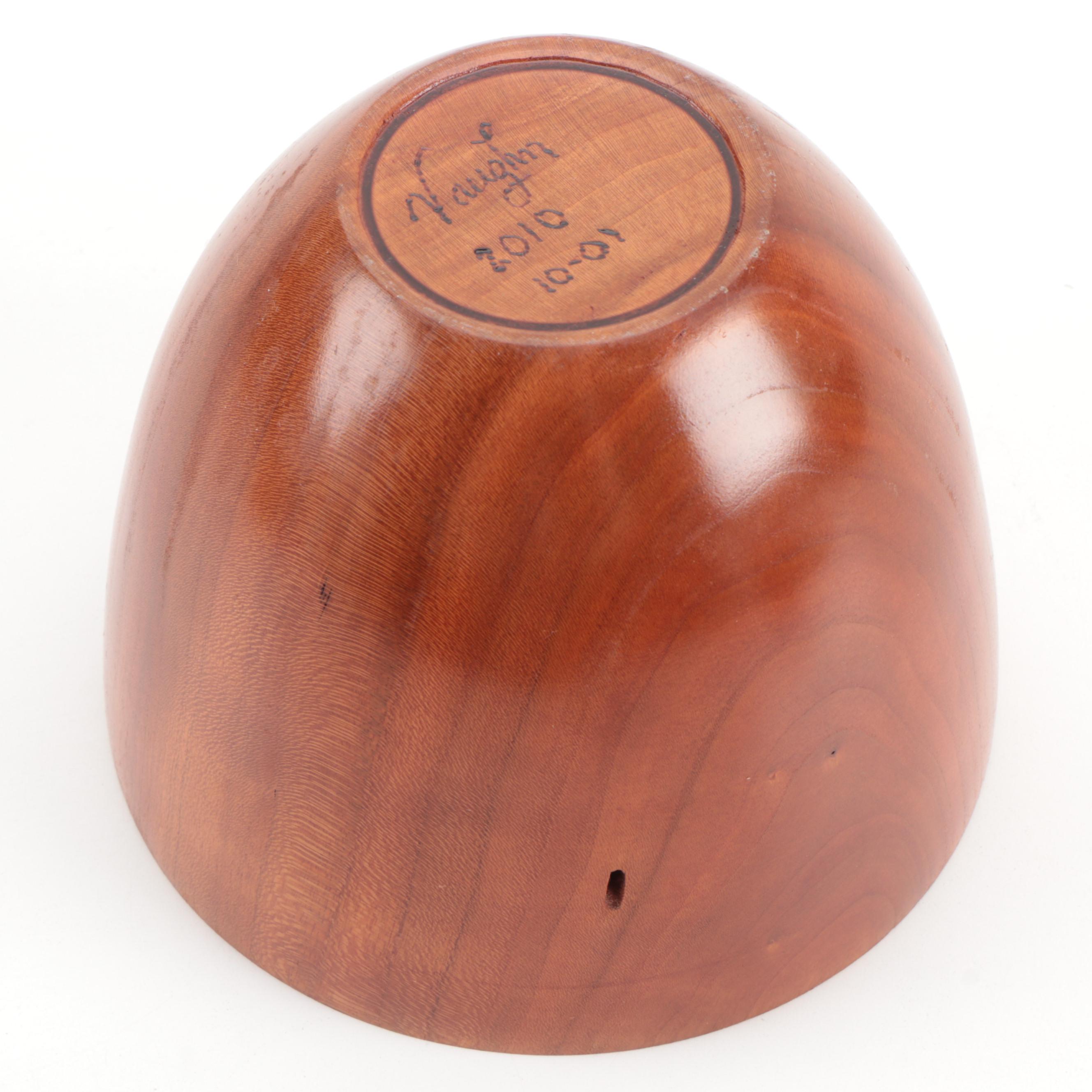 Hand-Carved Wood and Burl Wood Decorative Bowls