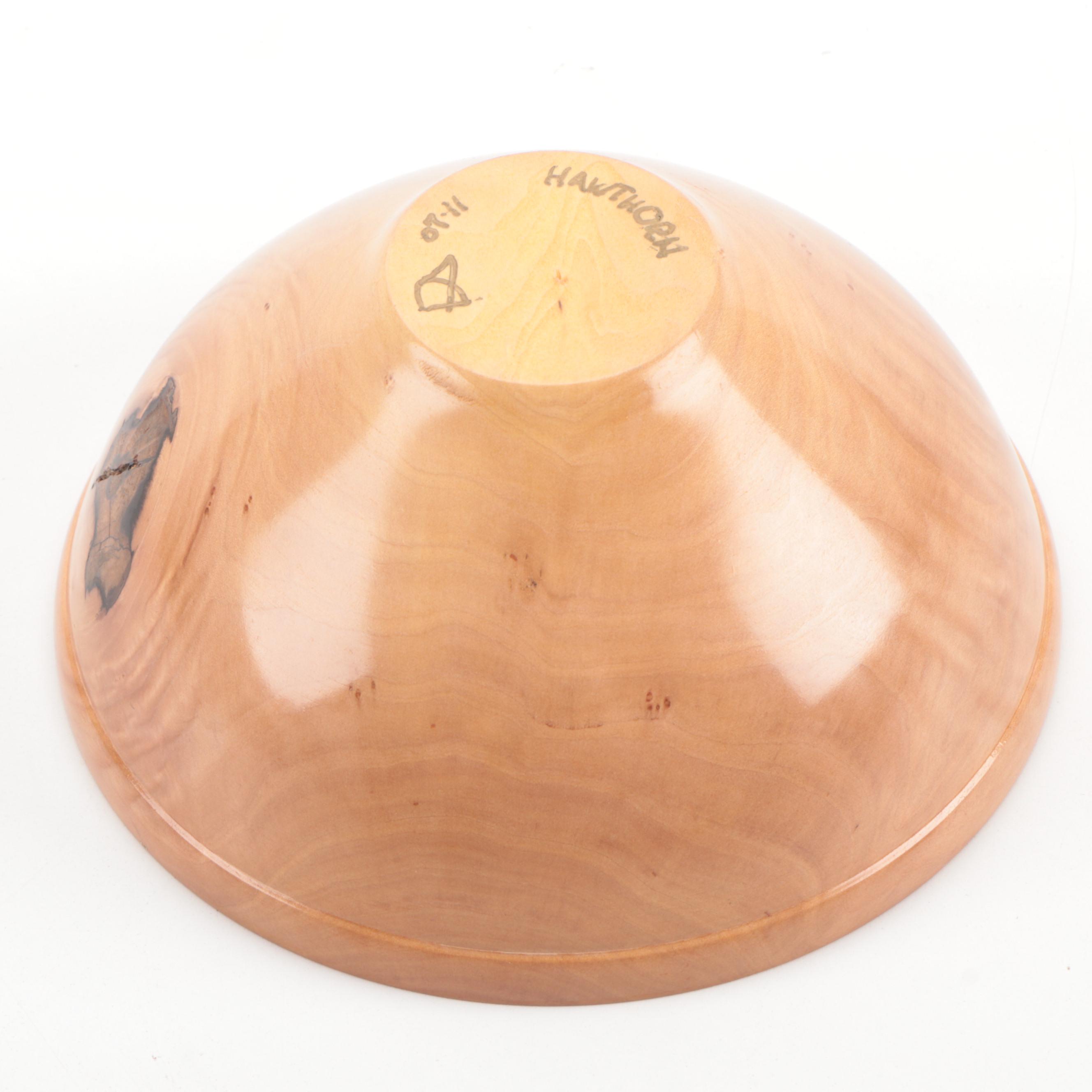 Hand-Carved Wood and Burl Wood Decorative Bowls