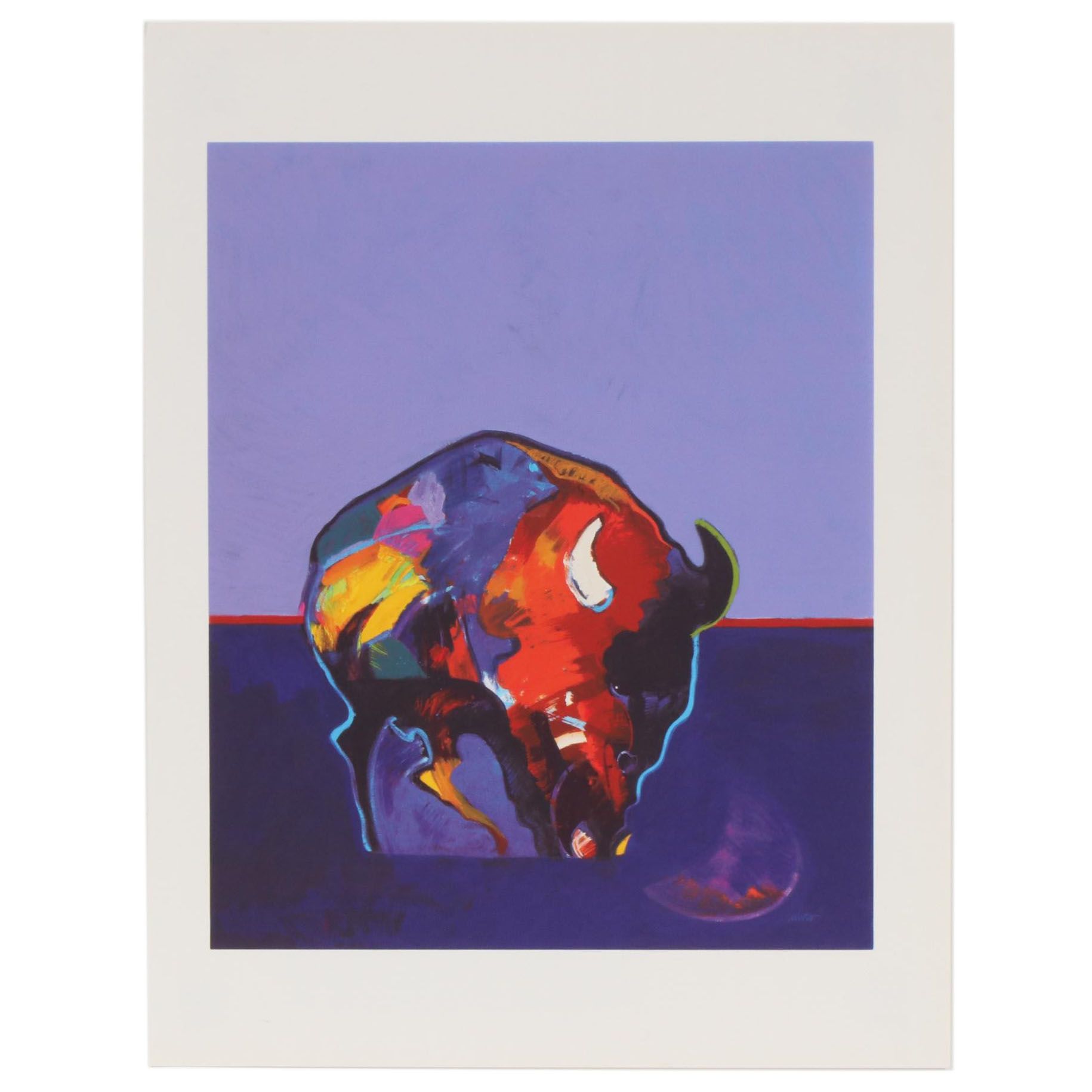 John Nieto Serigraph "Buffalo Medicine", 1996