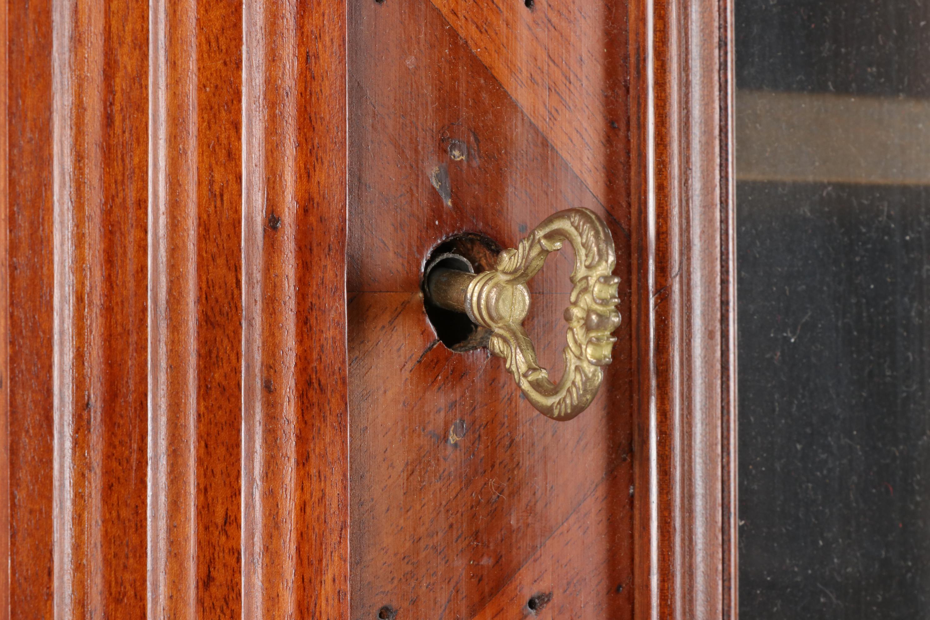 2-Piece Walnut Cabinet, Early 20th Century
