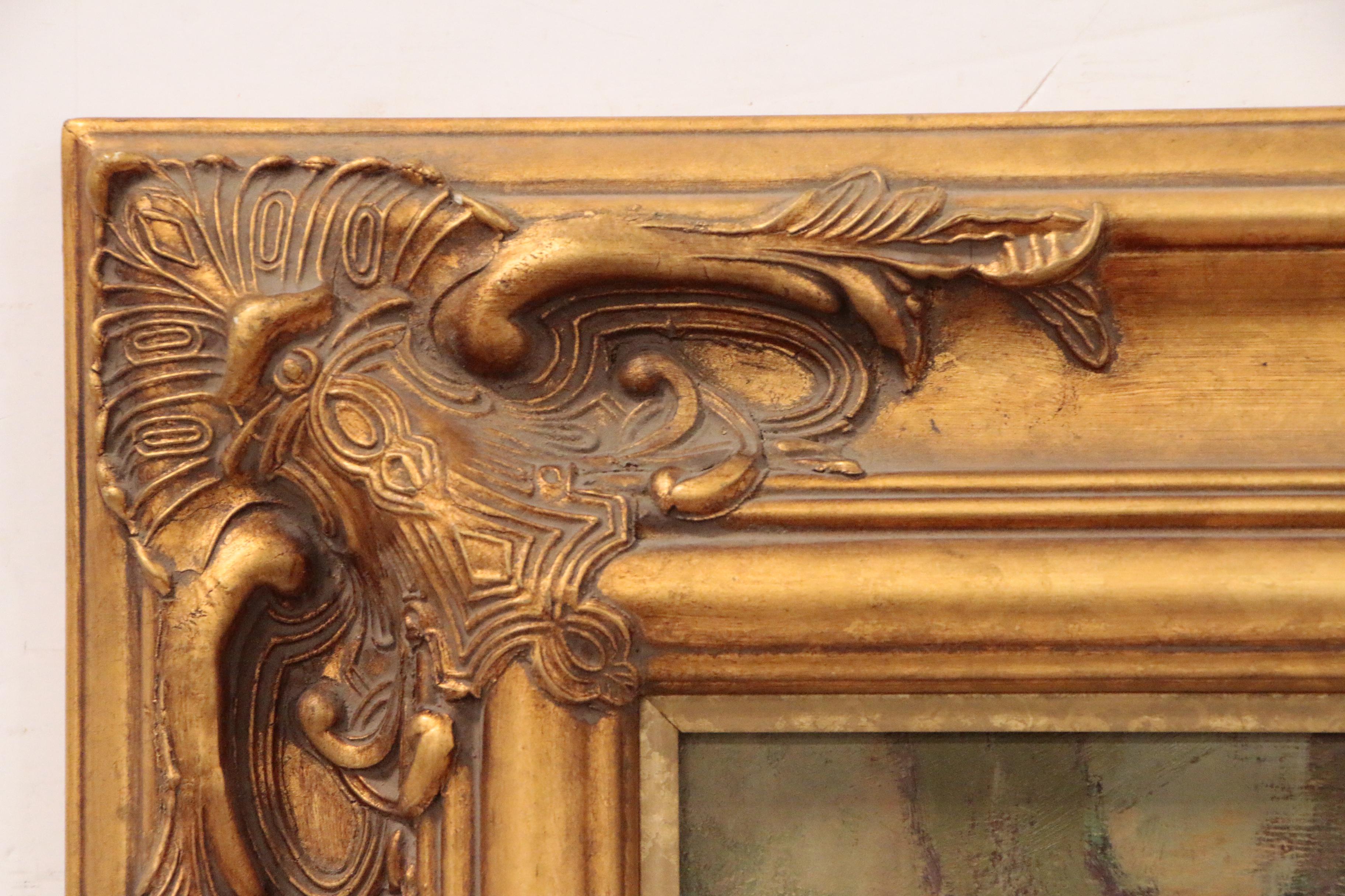 Maurice Callewaert Oil Painting of Seated Female Nude "Reverie"