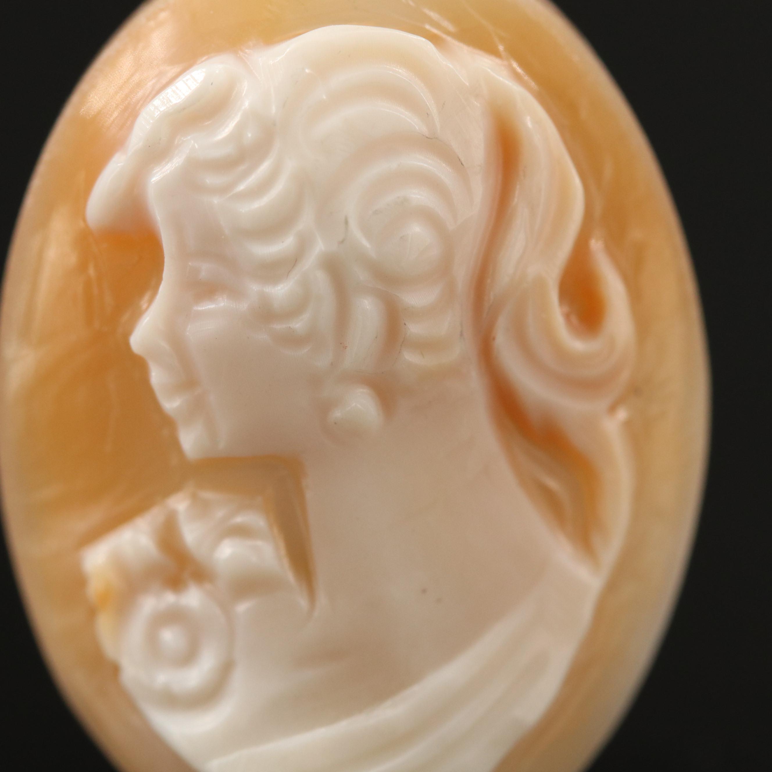 Loose 11.20 CT Shell Cameo
