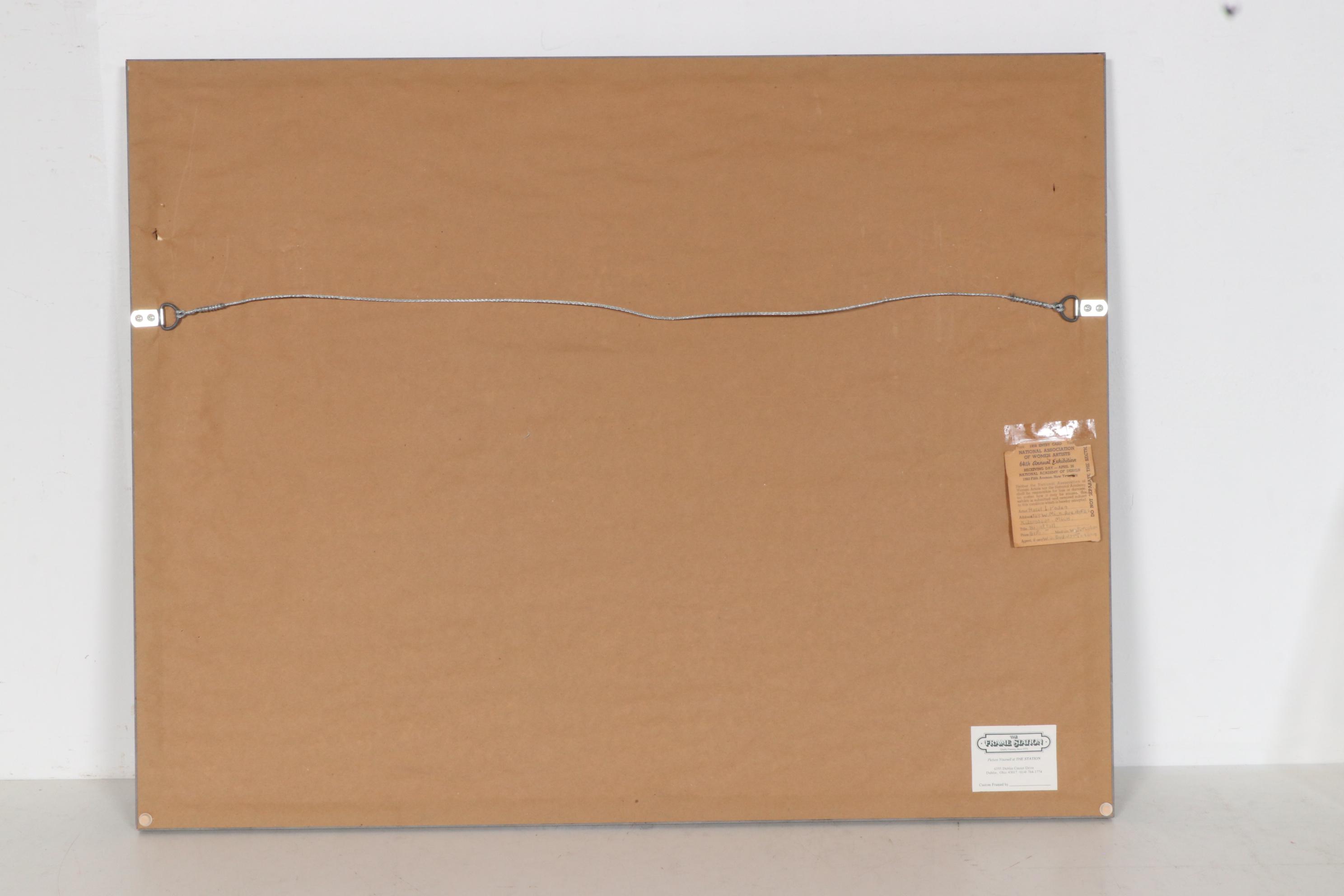 Hazel Paden Watercolor Painting "Nightfall", 1956