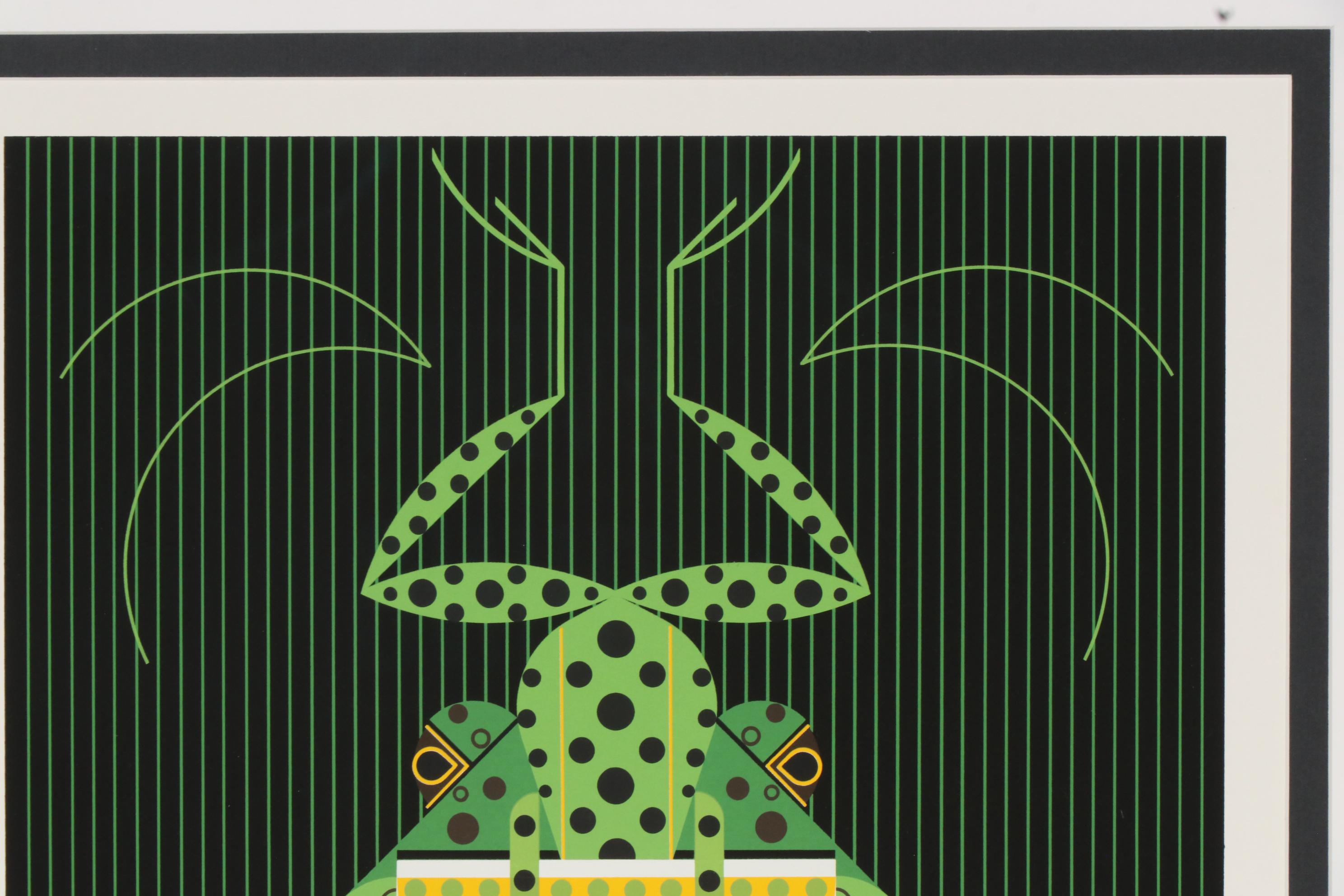 Charley Harper Serigraph "Frog Eat Frog", circa 1977