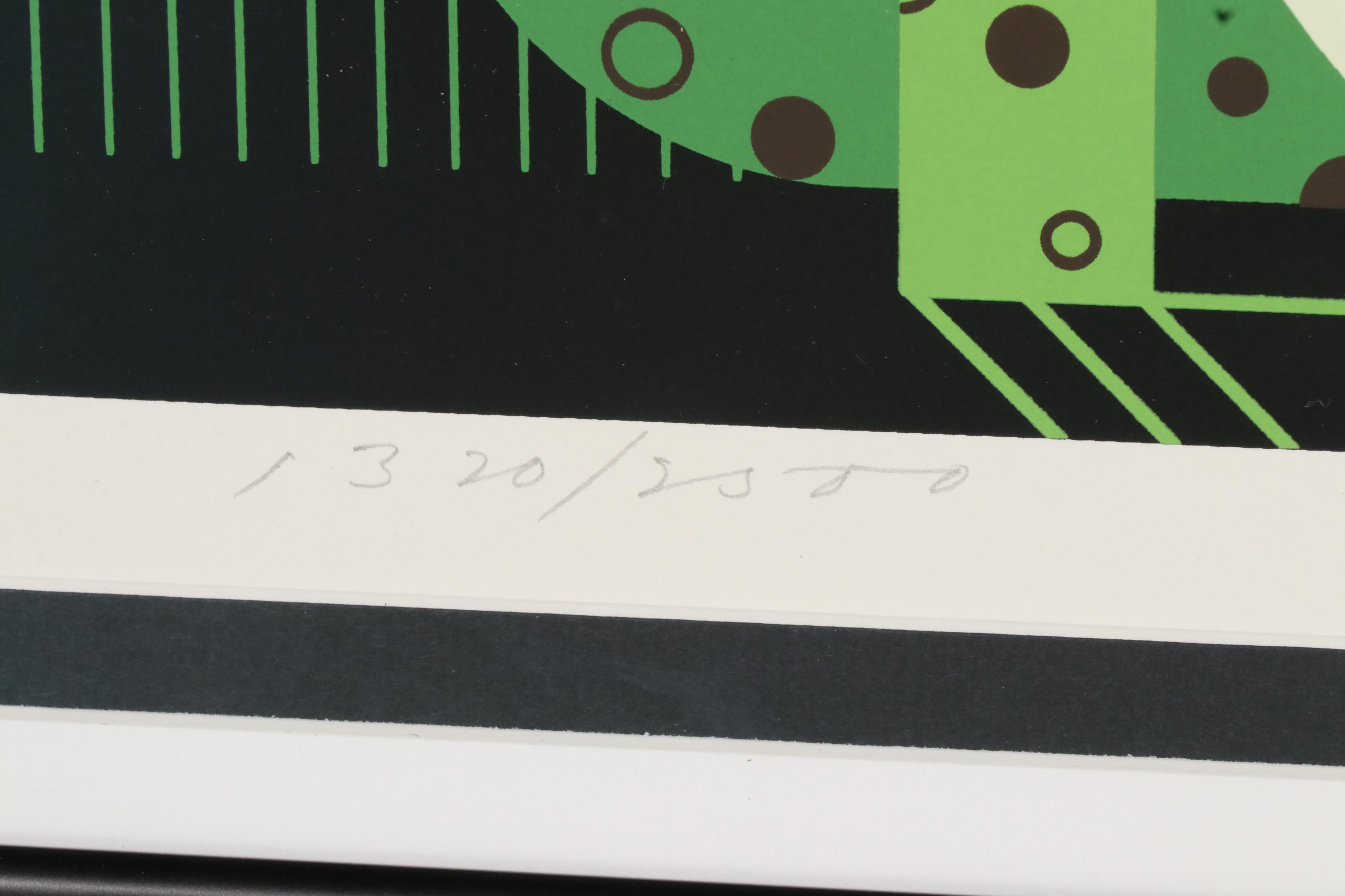 Charley Harper Serigraph "Frog Eat Frog", circa 1977