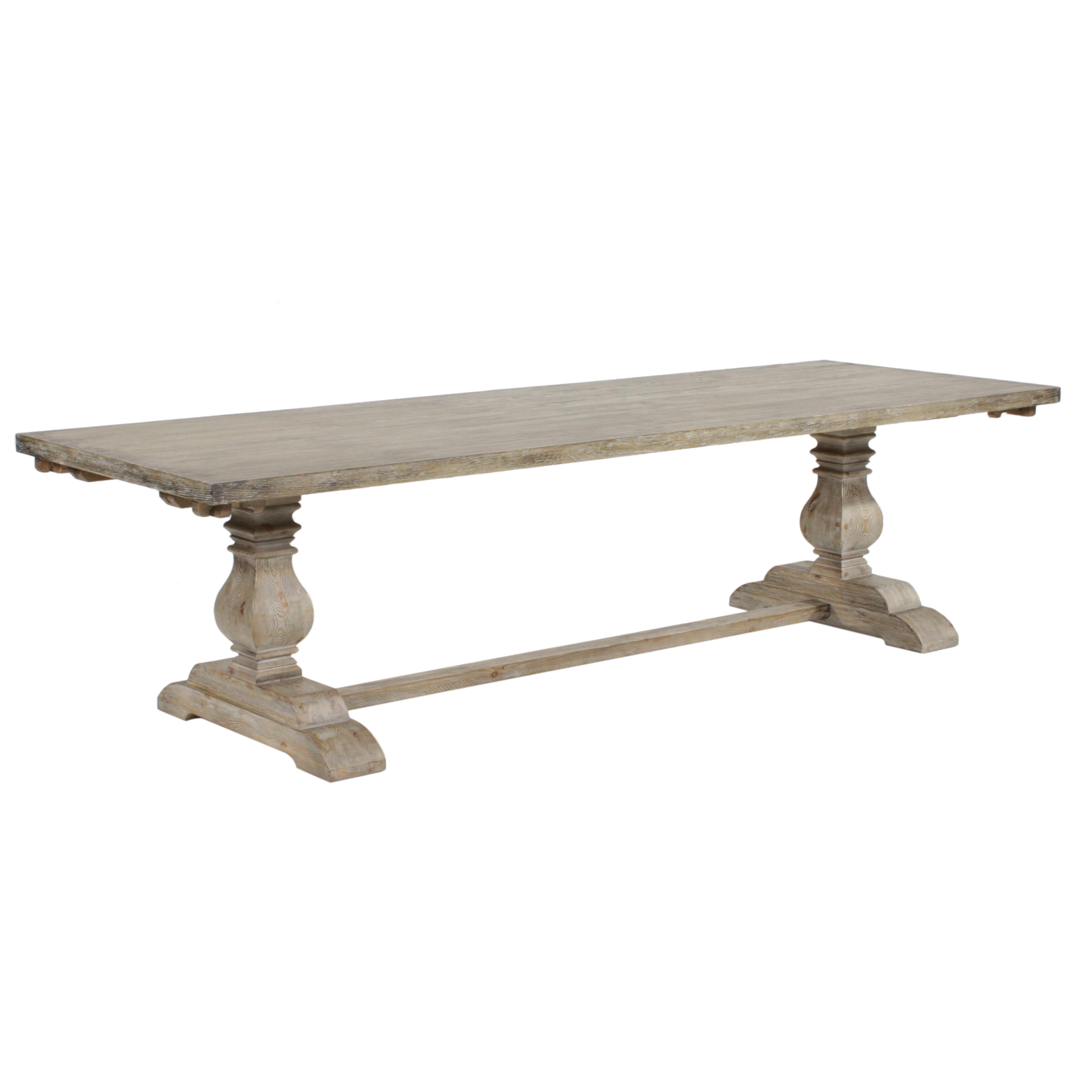 Arhaus Furniture "Kensington" Earl Grey-Finish Oak over Pine Dining Table