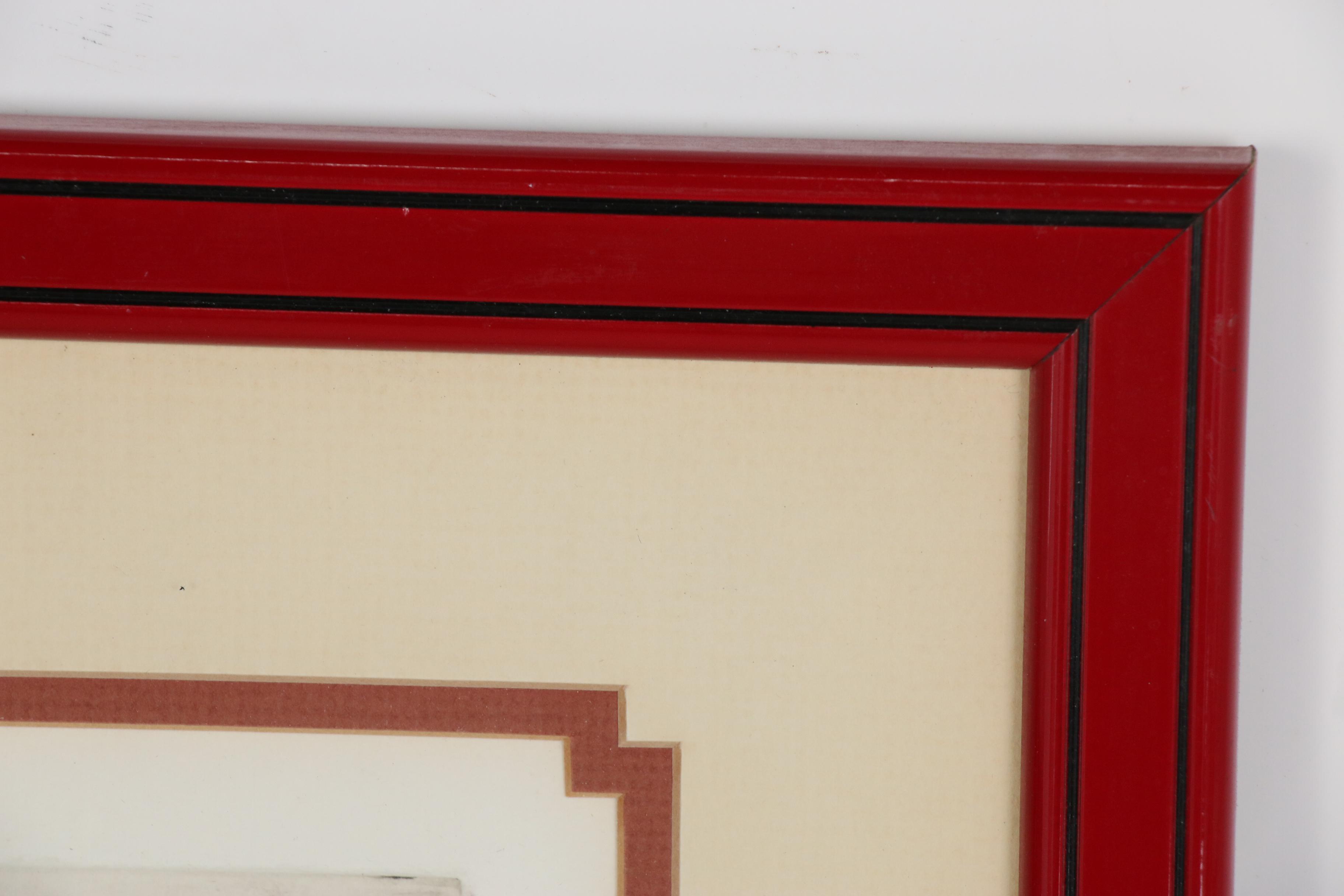 George Crionas Hand-colored Drypoint Etching of Clown "Forty Winks"