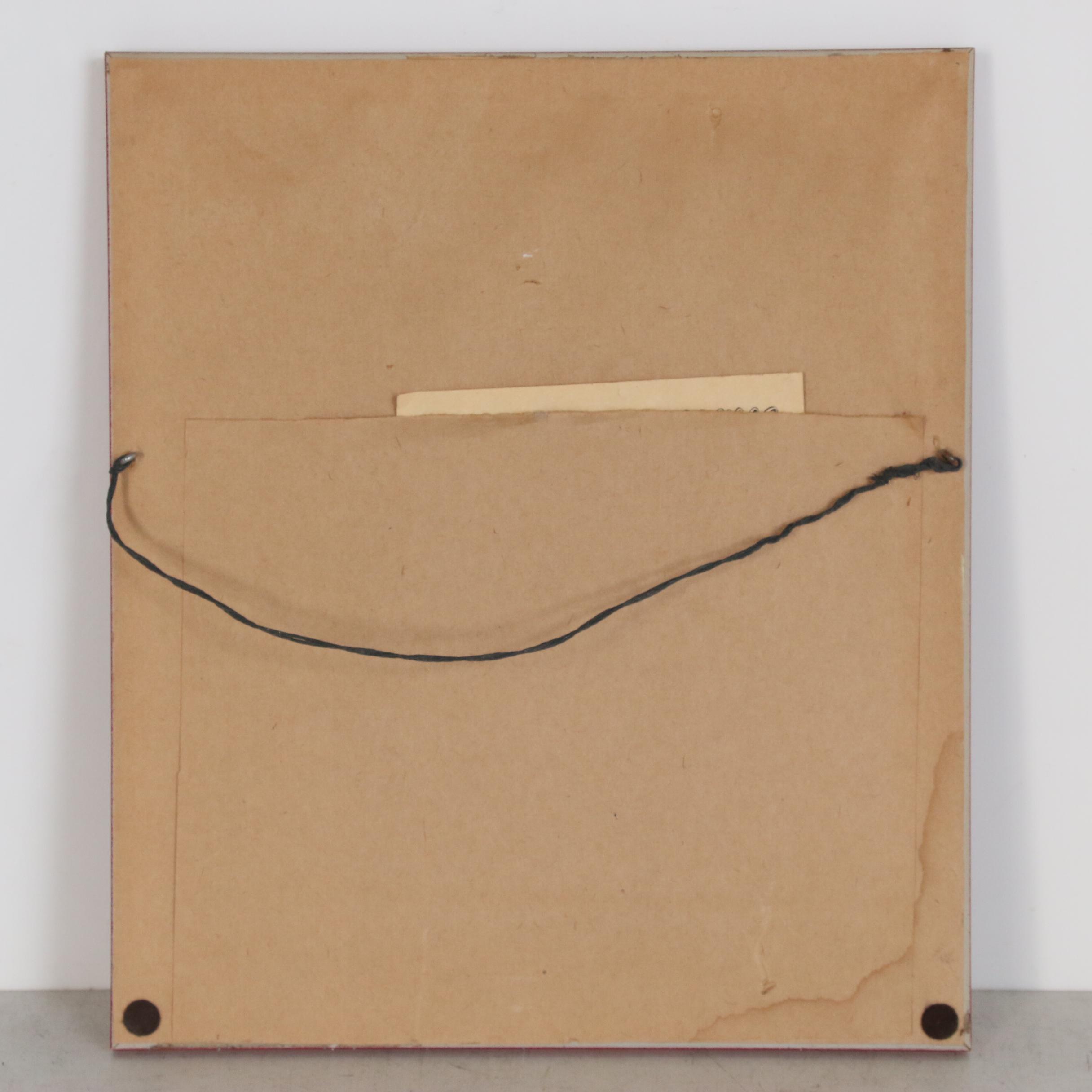 George Crionas Hand-colored Drypoint Etching of Clown "Forty Winks"