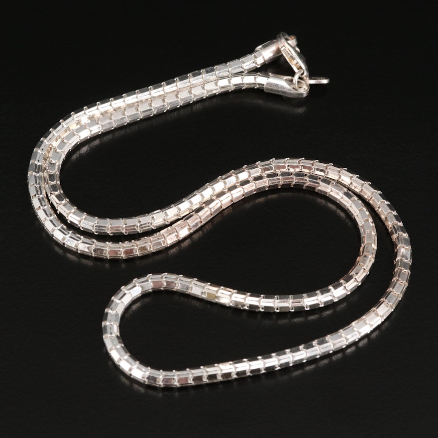 Milor 950 Silver Fancy Link Necklace