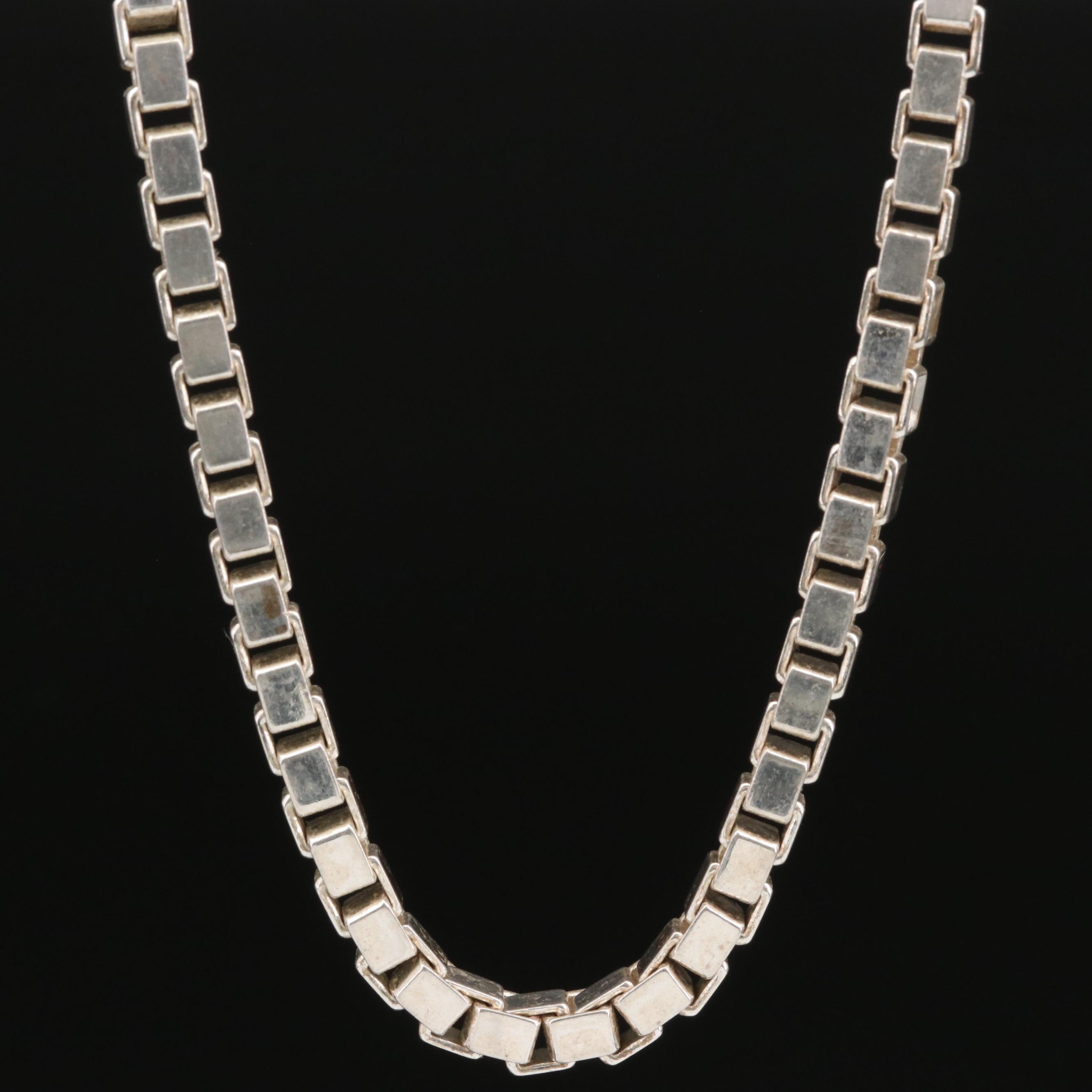 Sterling Silver Box Chain Necklace
