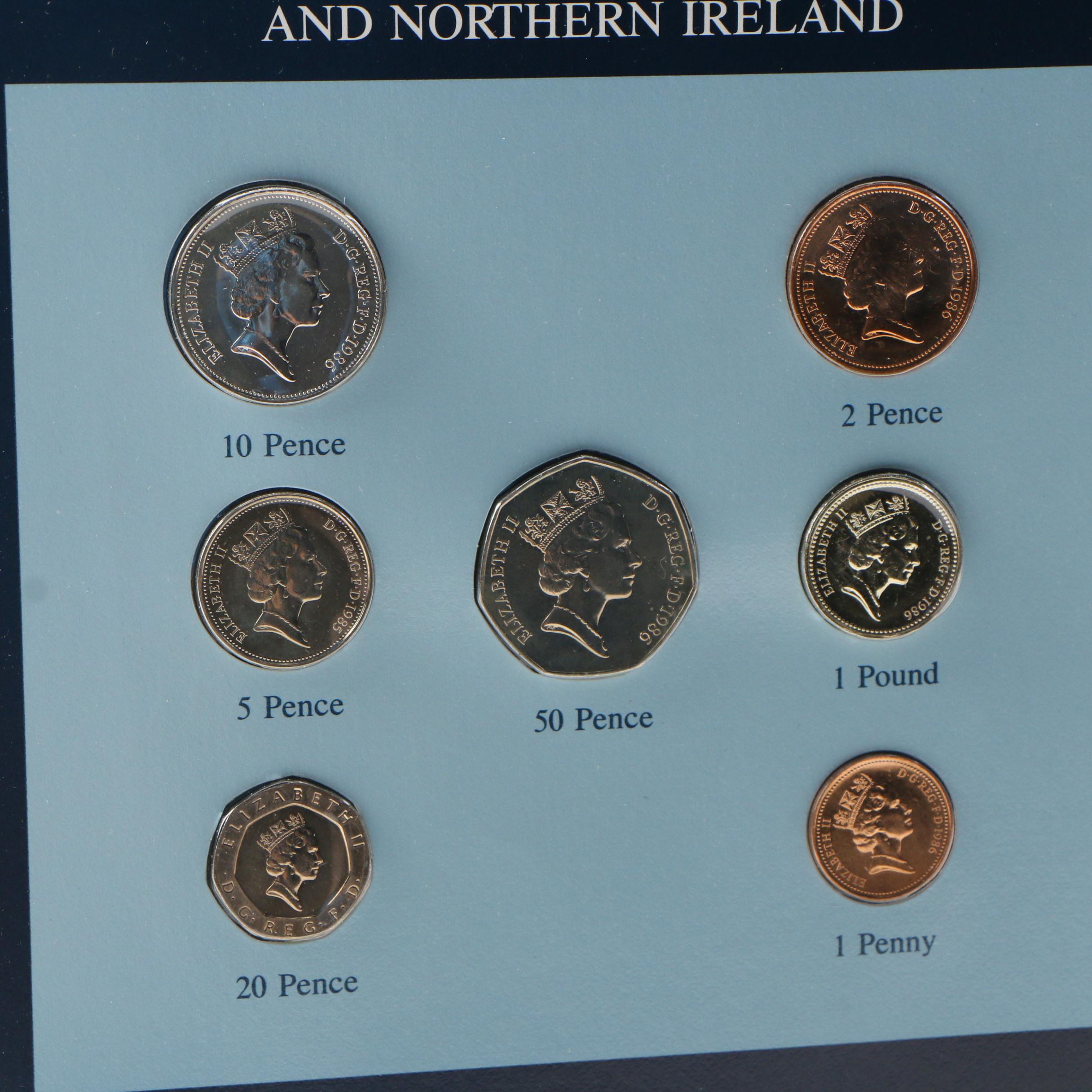 Franklin Mint "Coin Sets of All Nations" with Stamps Volumes 1–3