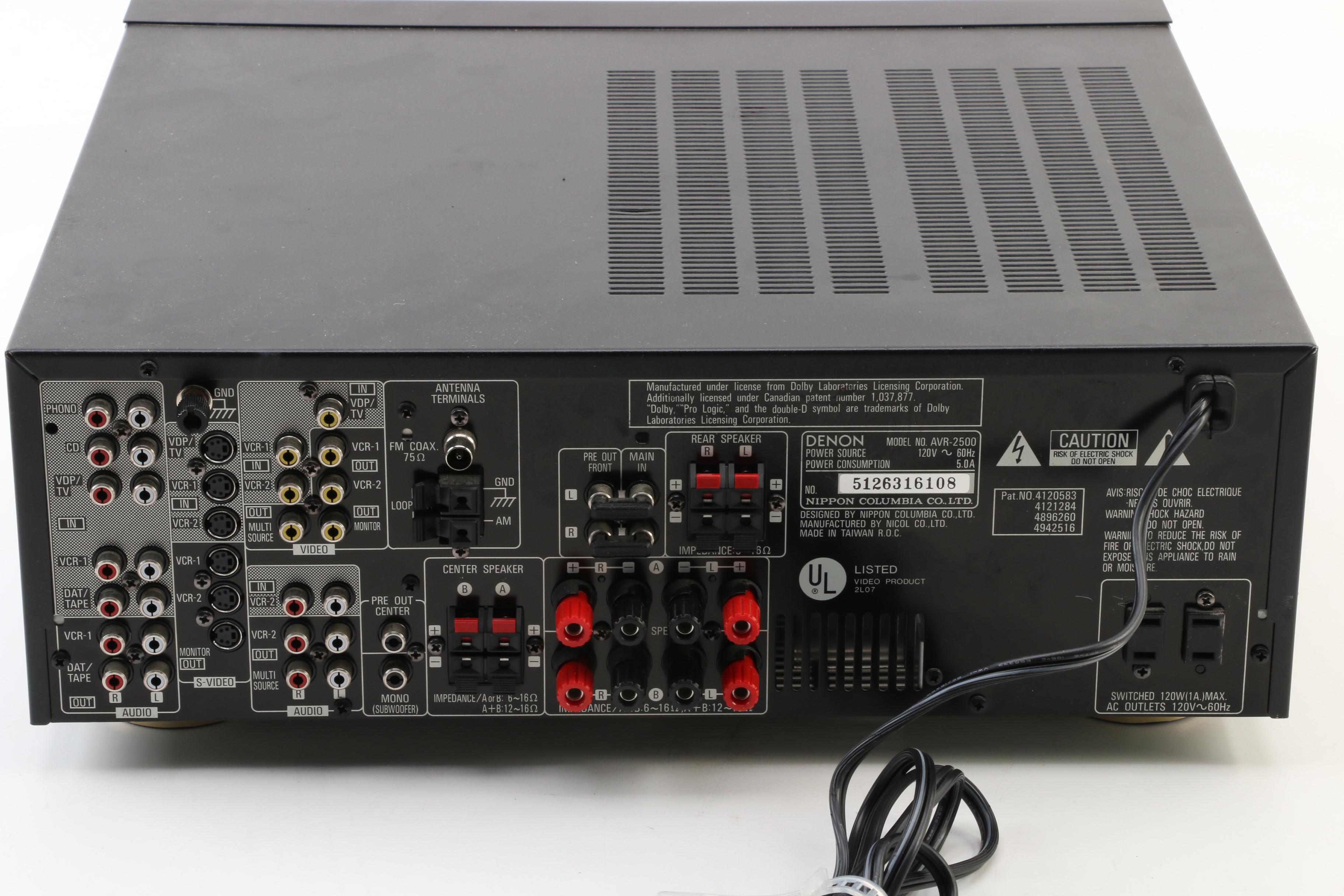 Denon AVR-2500 Surround Sound Receiver