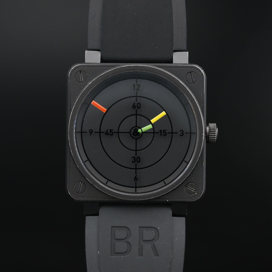 Bell & Ross BR01-92 Radar Stainless Steel and Black PVD Automatic Wristwatch