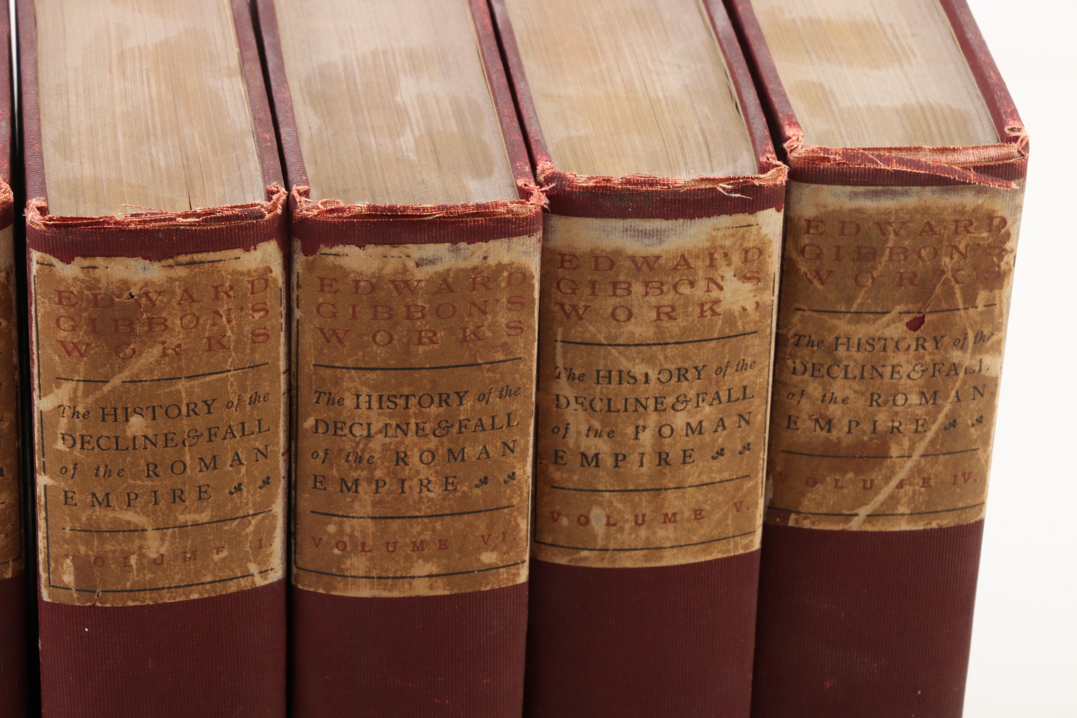 Complete "The Decline and Fall of the Roman Empire" by Edward Gibbon, c. 1900