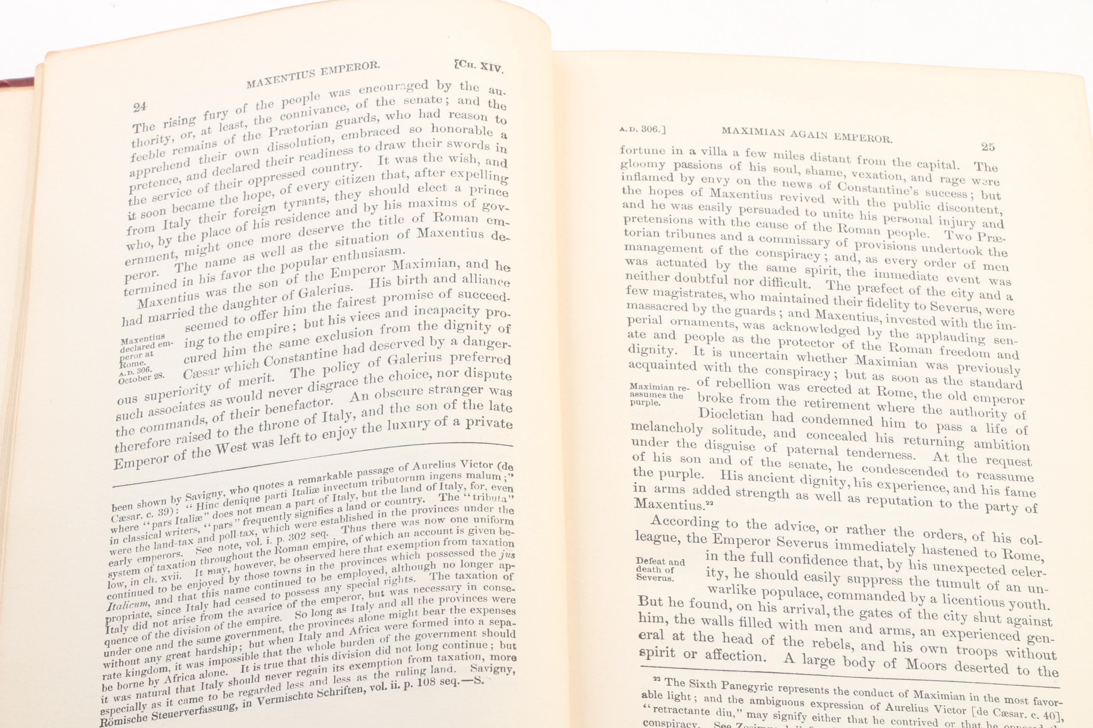 Complete "The Decline and Fall of the Roman Empire" by Edward Gibbon, c. 1900