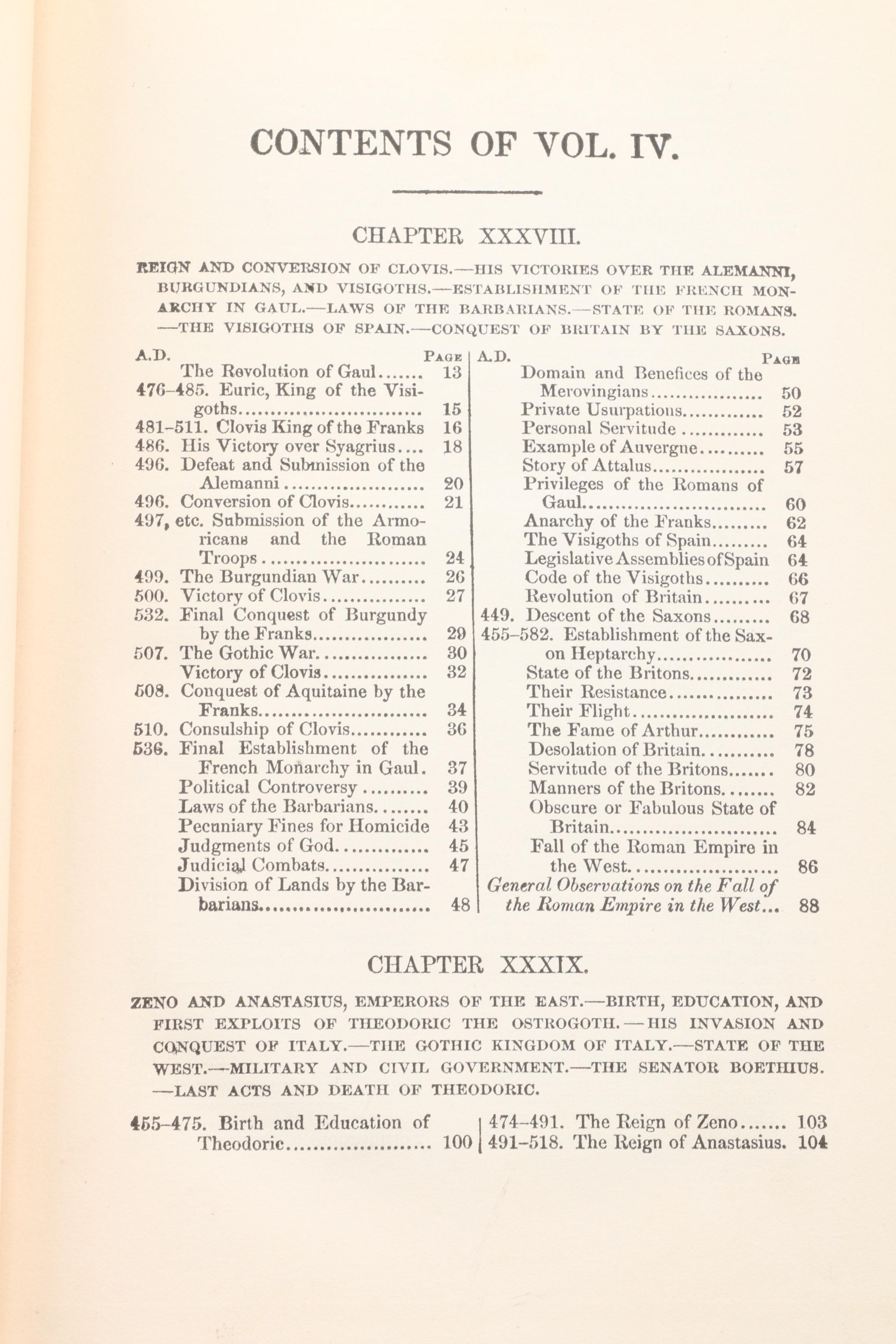 Complete "The Decline and Fall of the Roman Empire" by Edward Gibbon, c. 1900