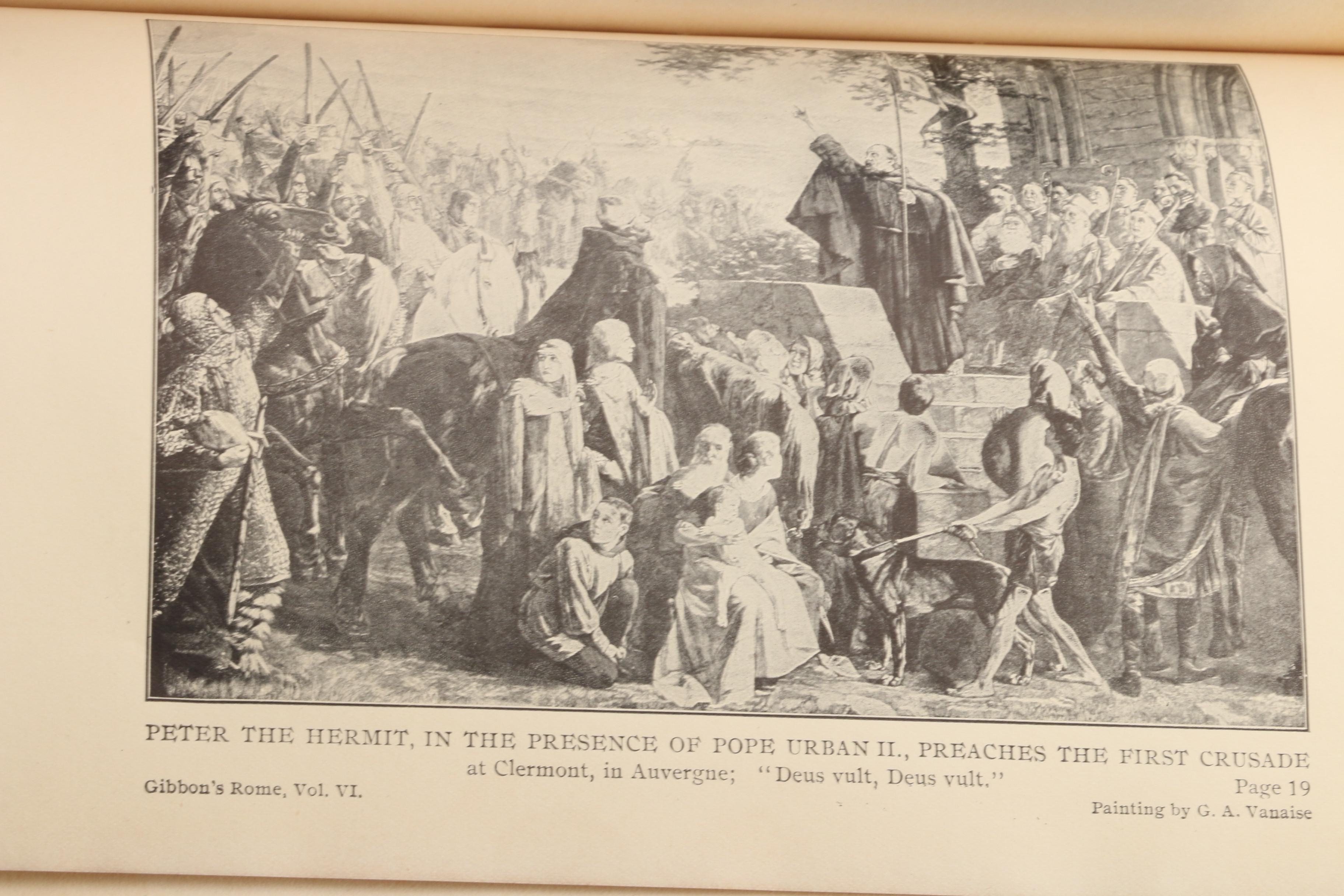 Complete "The Decline and Fall of the Roman Empire" by Edward Gibbon, c. 1900